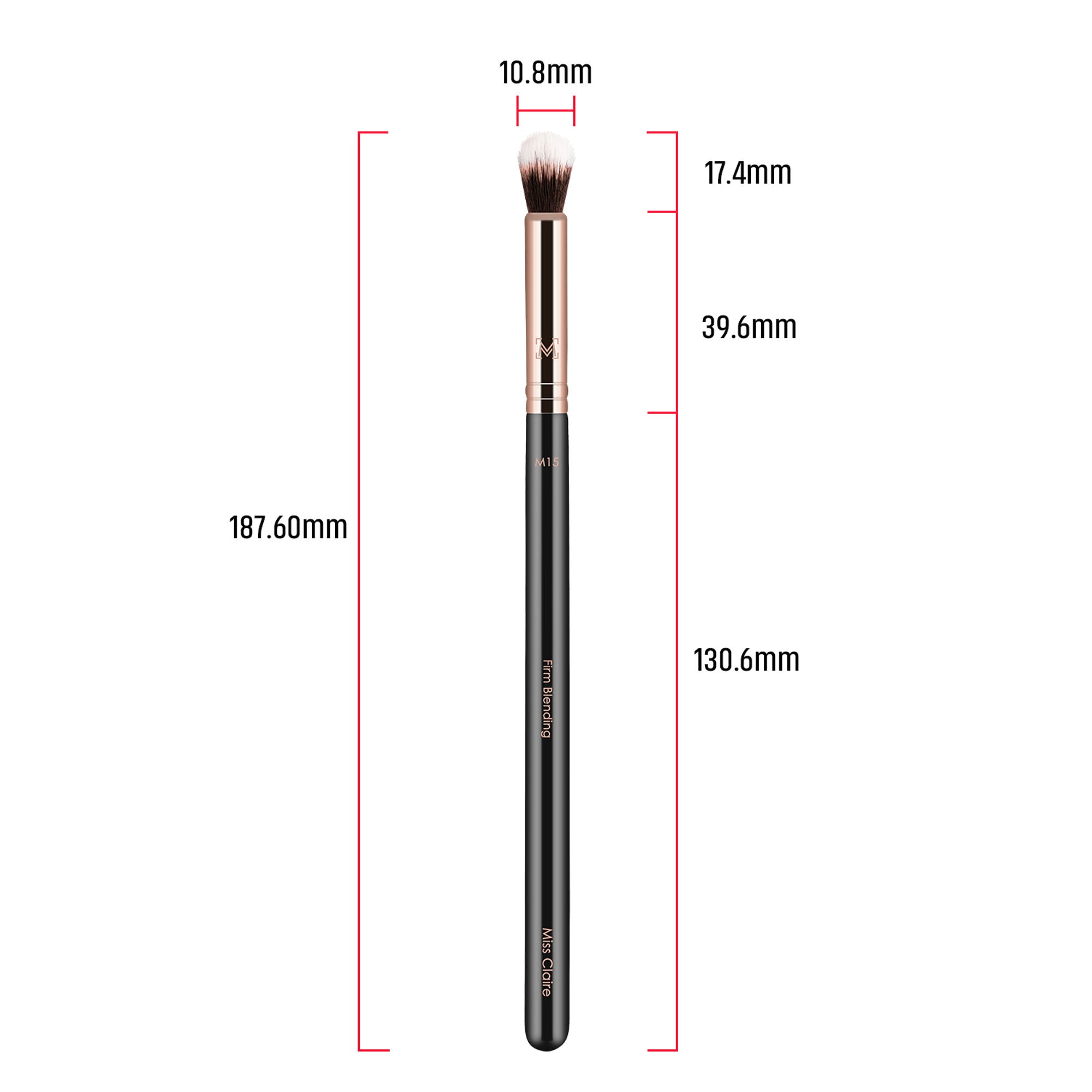 Miss Claire M15 - Firm Blending Brush - Rose Gold