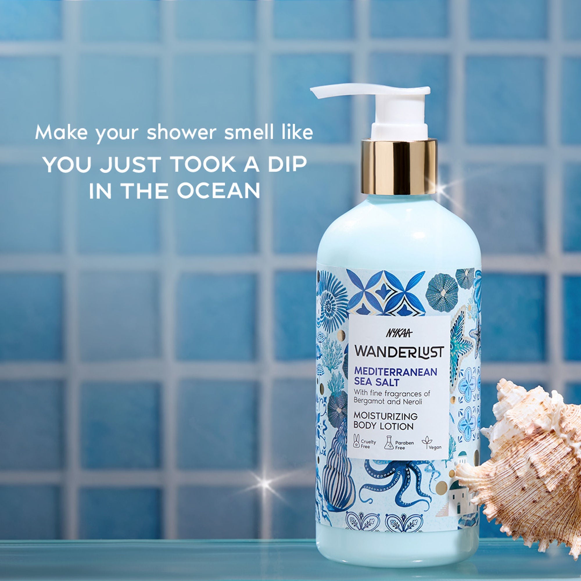 Wanderlust Moisturizing Body Lotion - Mediterranean-Sea-Salt