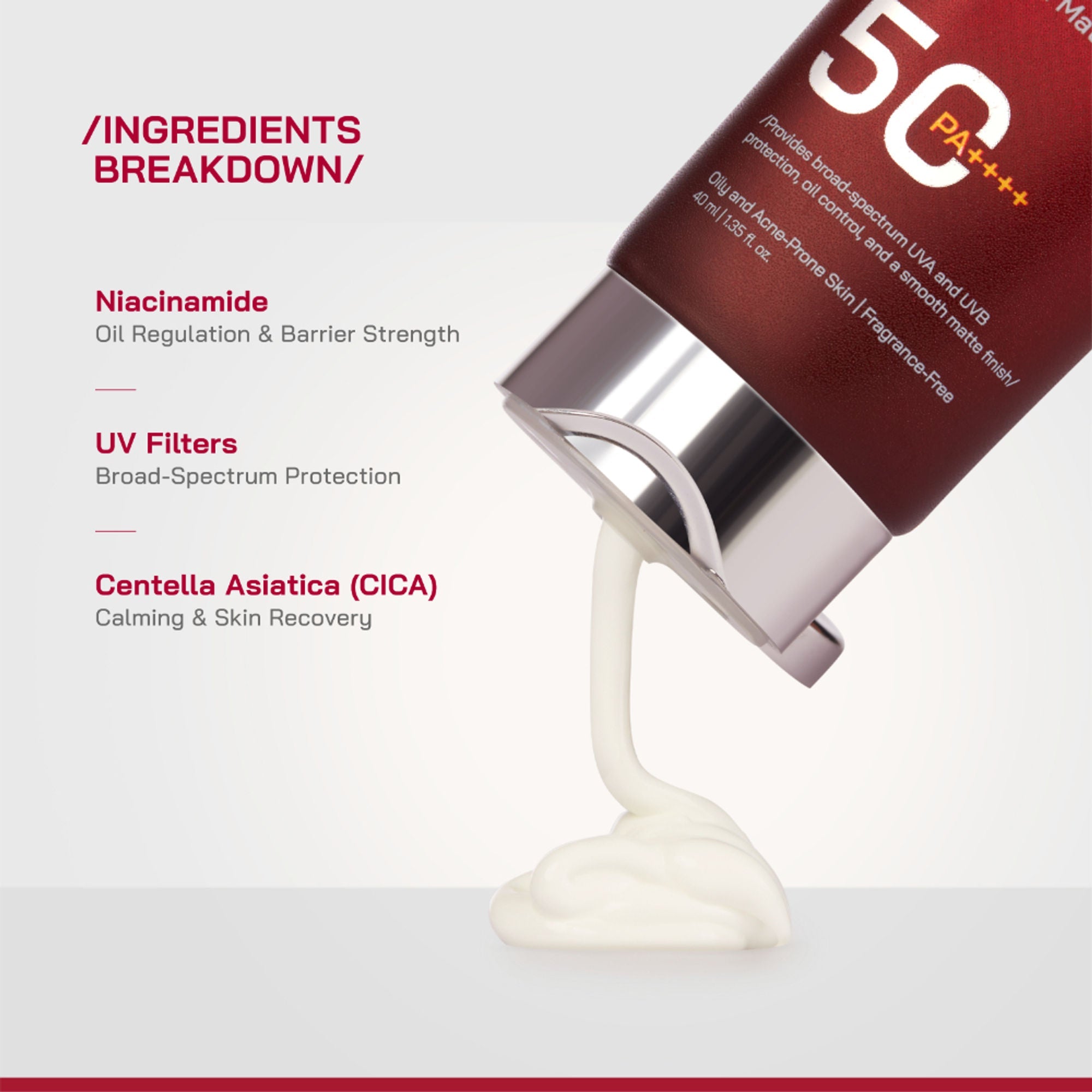 Proven Honest Derma (PHD) Niacinamide Oil-Free Sunscreen SPF 50 PA++++