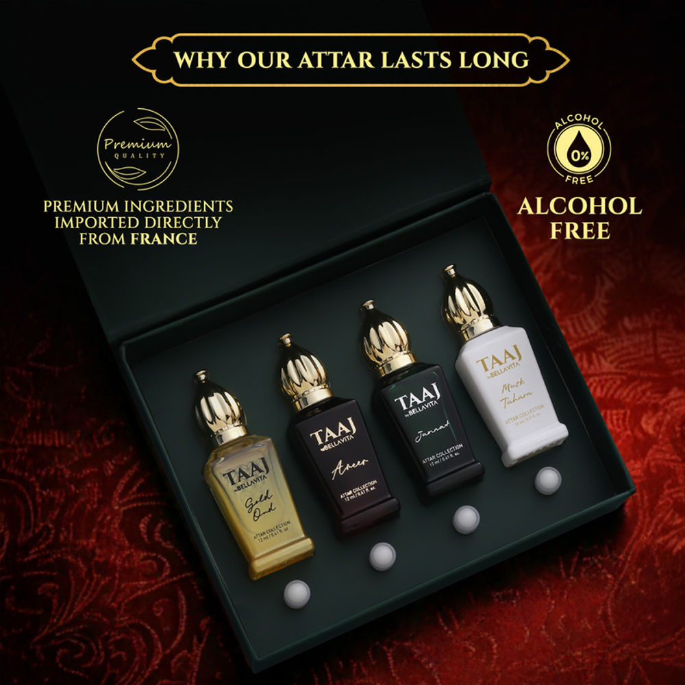Bella Vita Organic Taaj Attar Unisex Gift Set