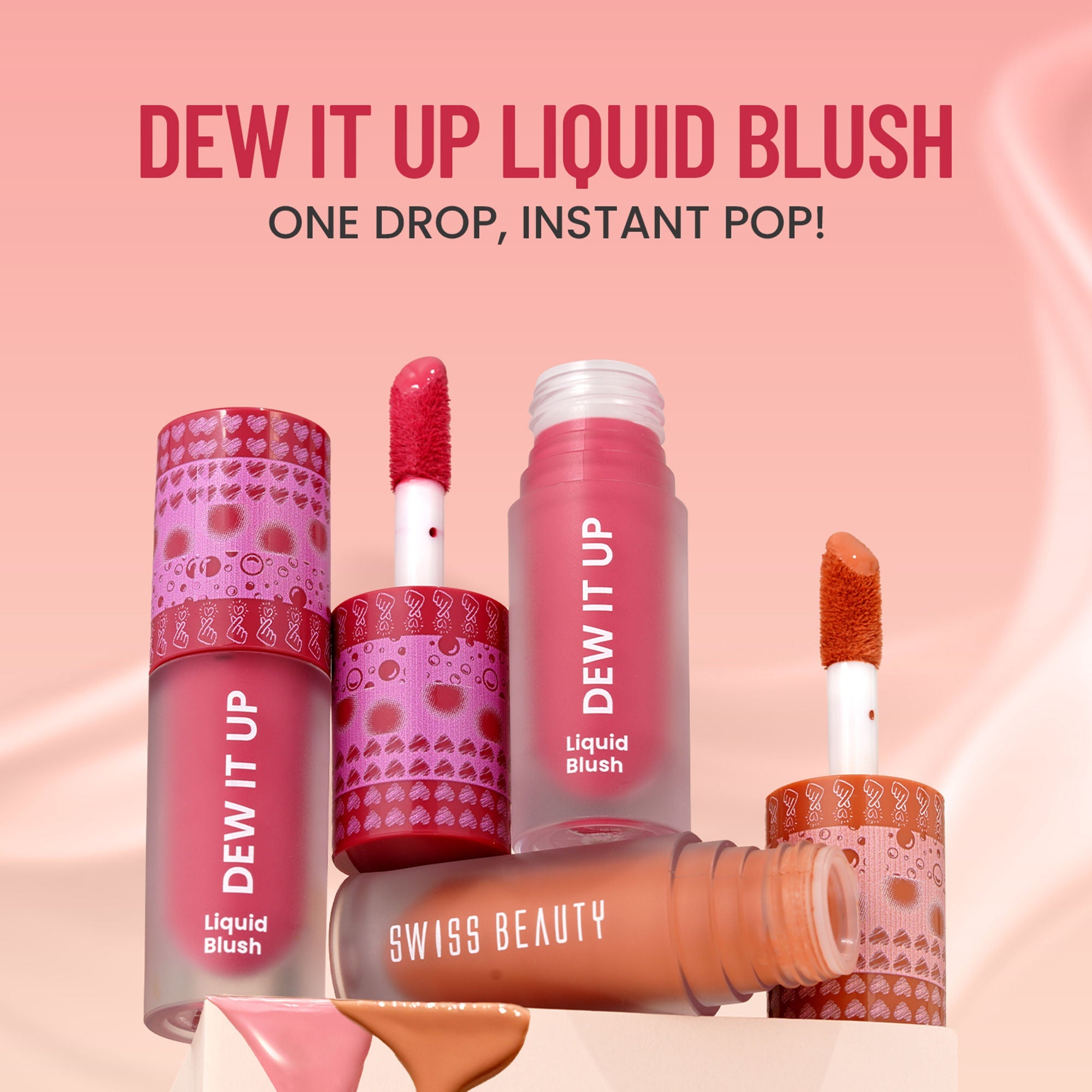 Swiss Beauty Dew It Up Liquid Blush - 1 Peach Fuzz