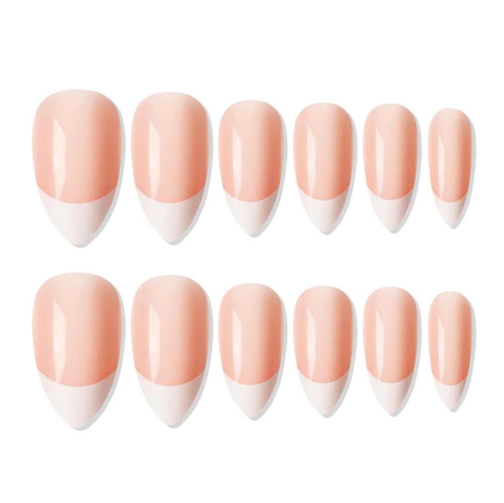 Shills Professional Reusable Press On Nails French Almond - SPN737