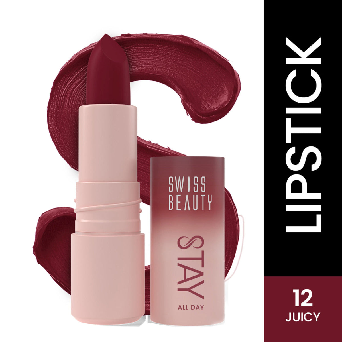 Swiss Beauty Stay All Day Lipstick - 12 Juicy