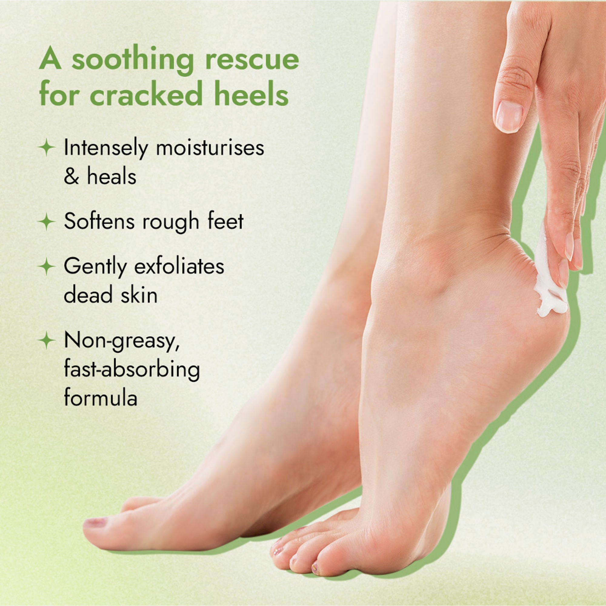 Nykaa Skin Happy Heels 20%Urea, 2%Lactic Acid Foot Cream-Dry & Cracked Feet - Tea Tree & Aloe Vera