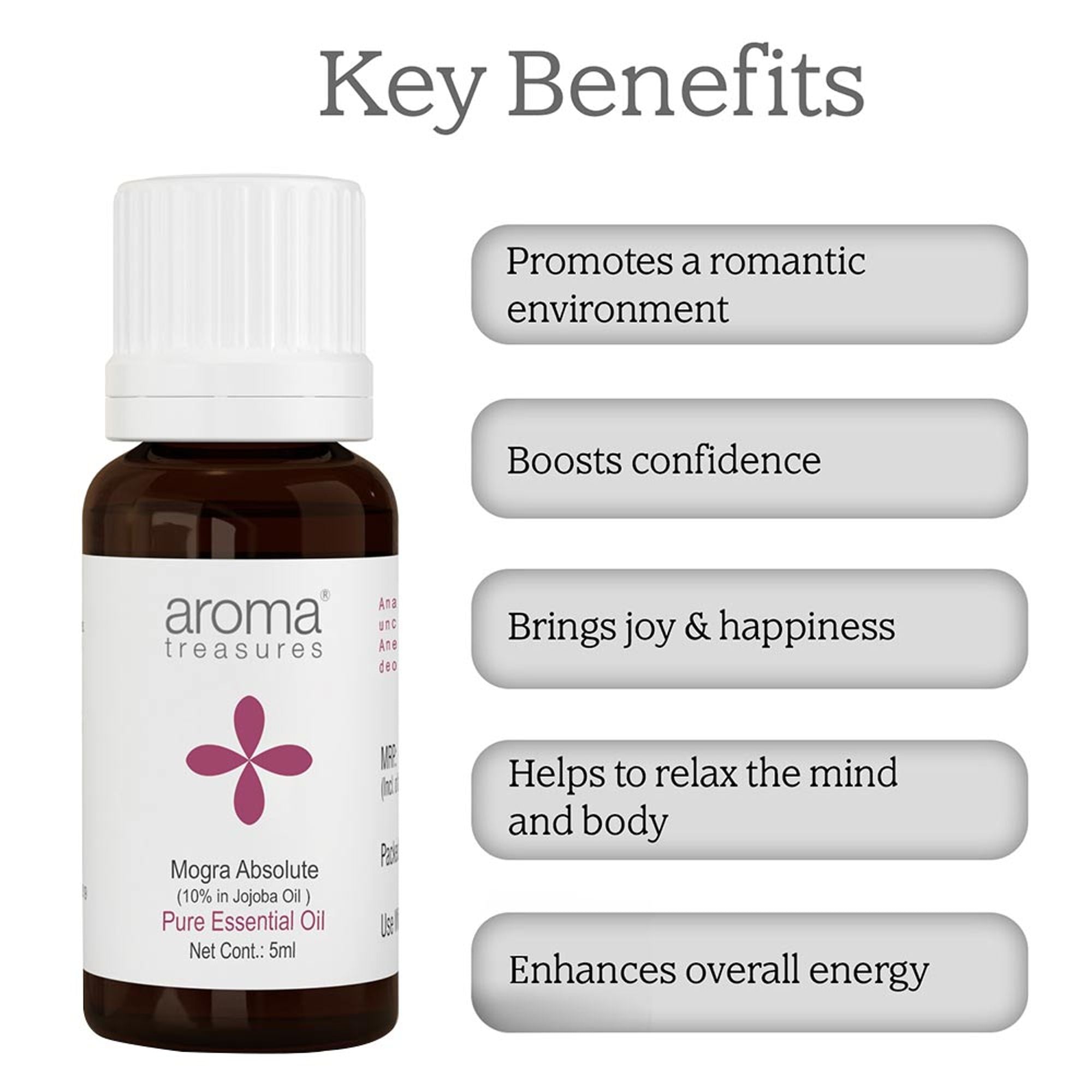 Aroma Treasures Mogra Absolute Pure Essential Oil