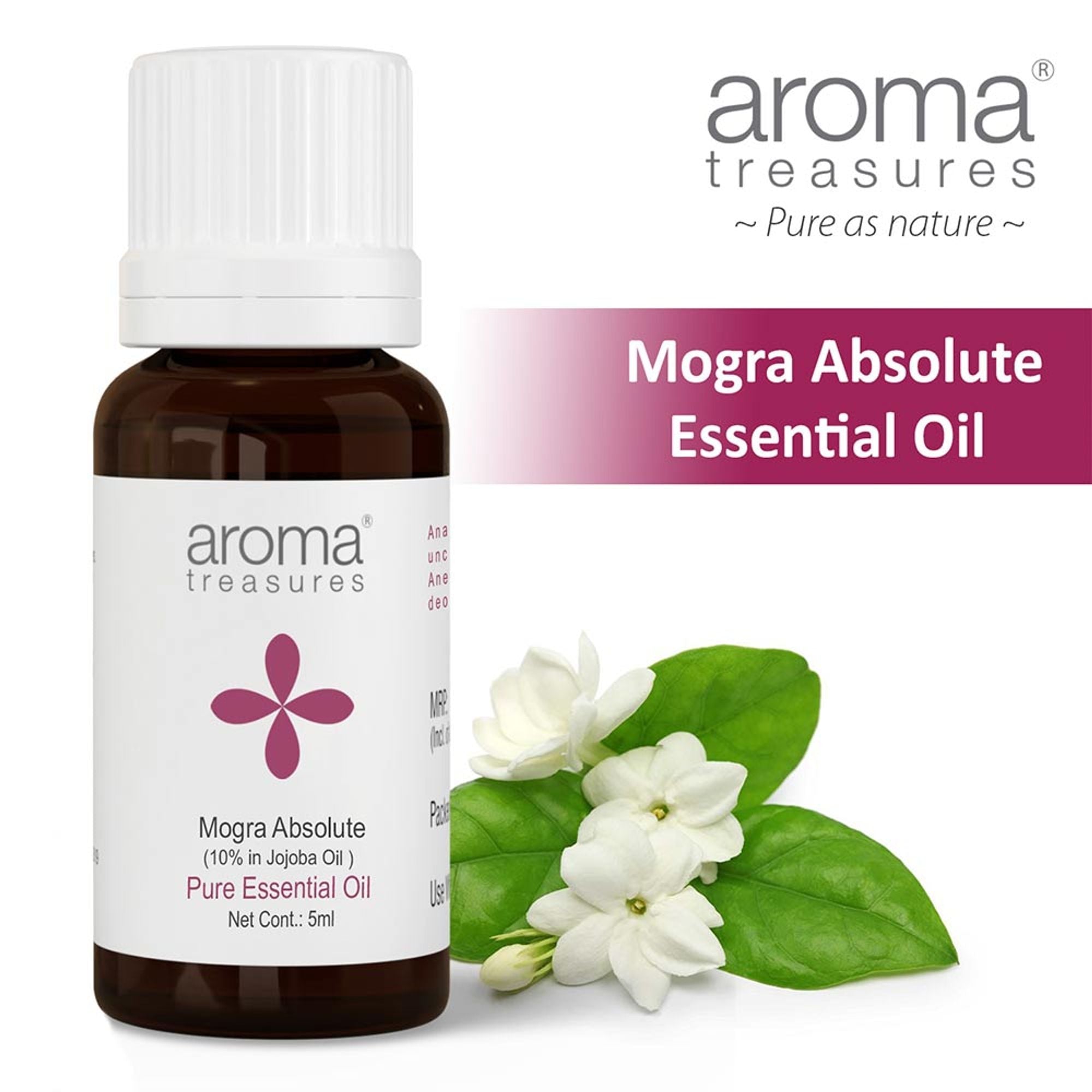 Aroma Treasures Mogra Absolute Pure Essential Oil