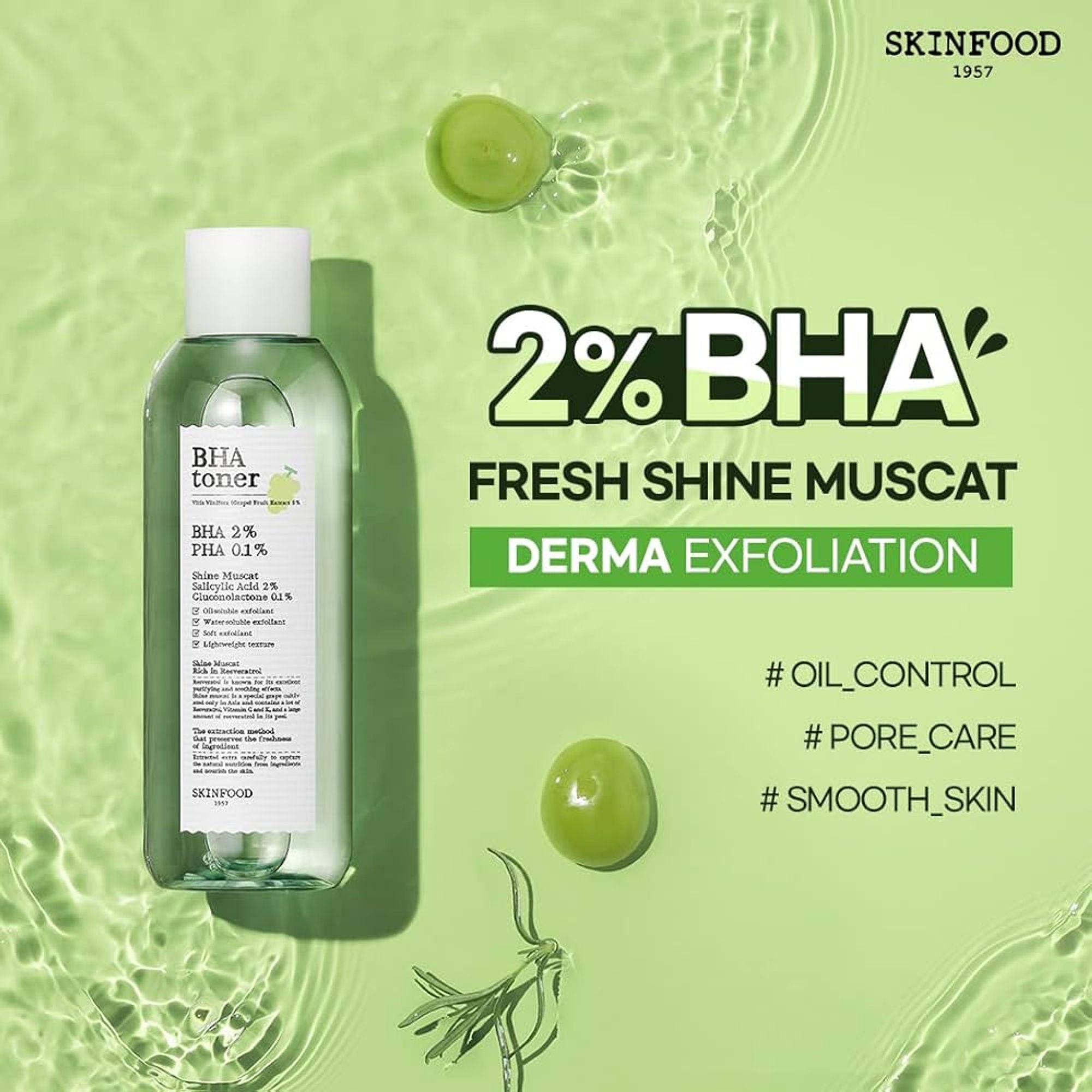 Skinfood Shine Muscat Bha Toner