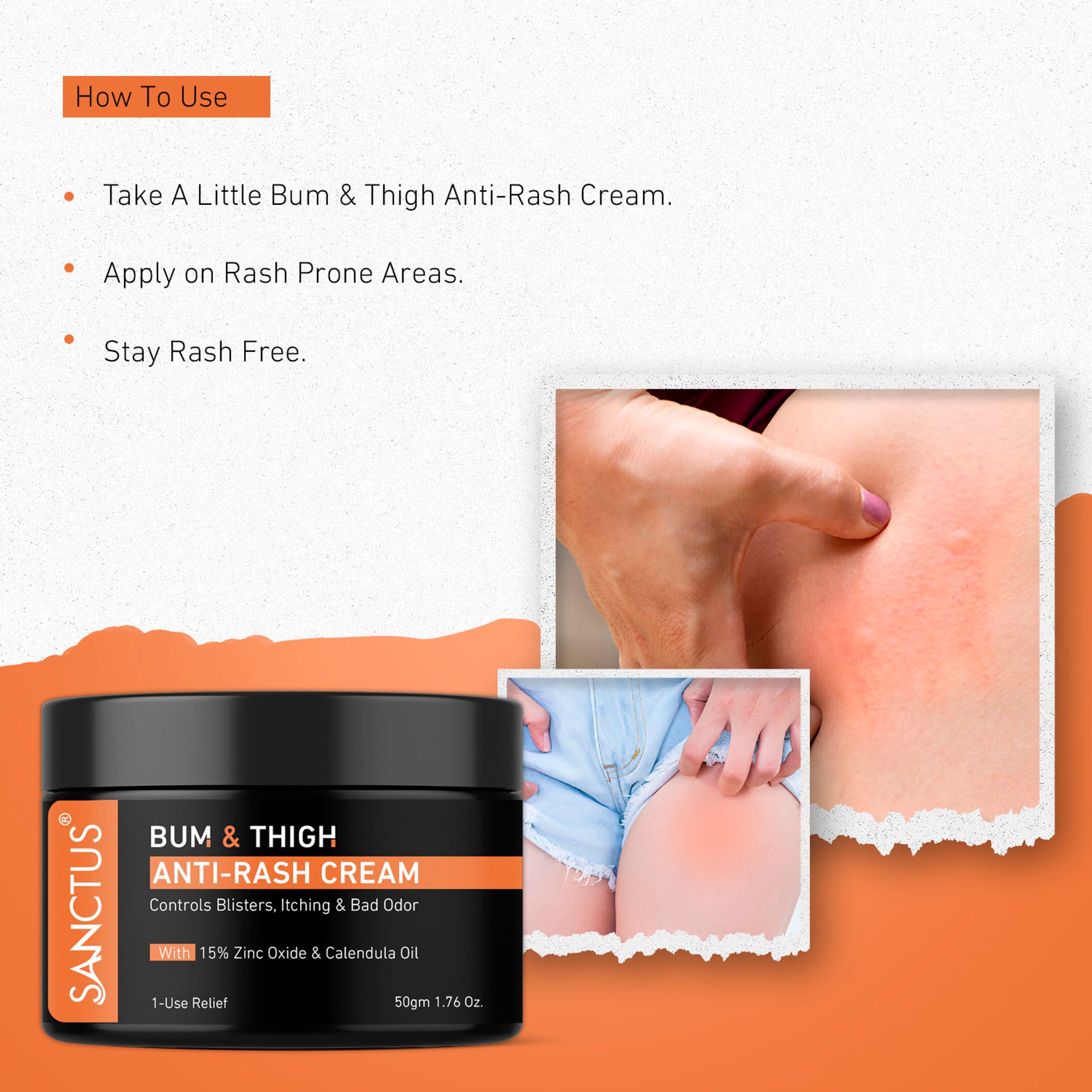 SANCTUS Bum & Thigh Anti-Rash Cream