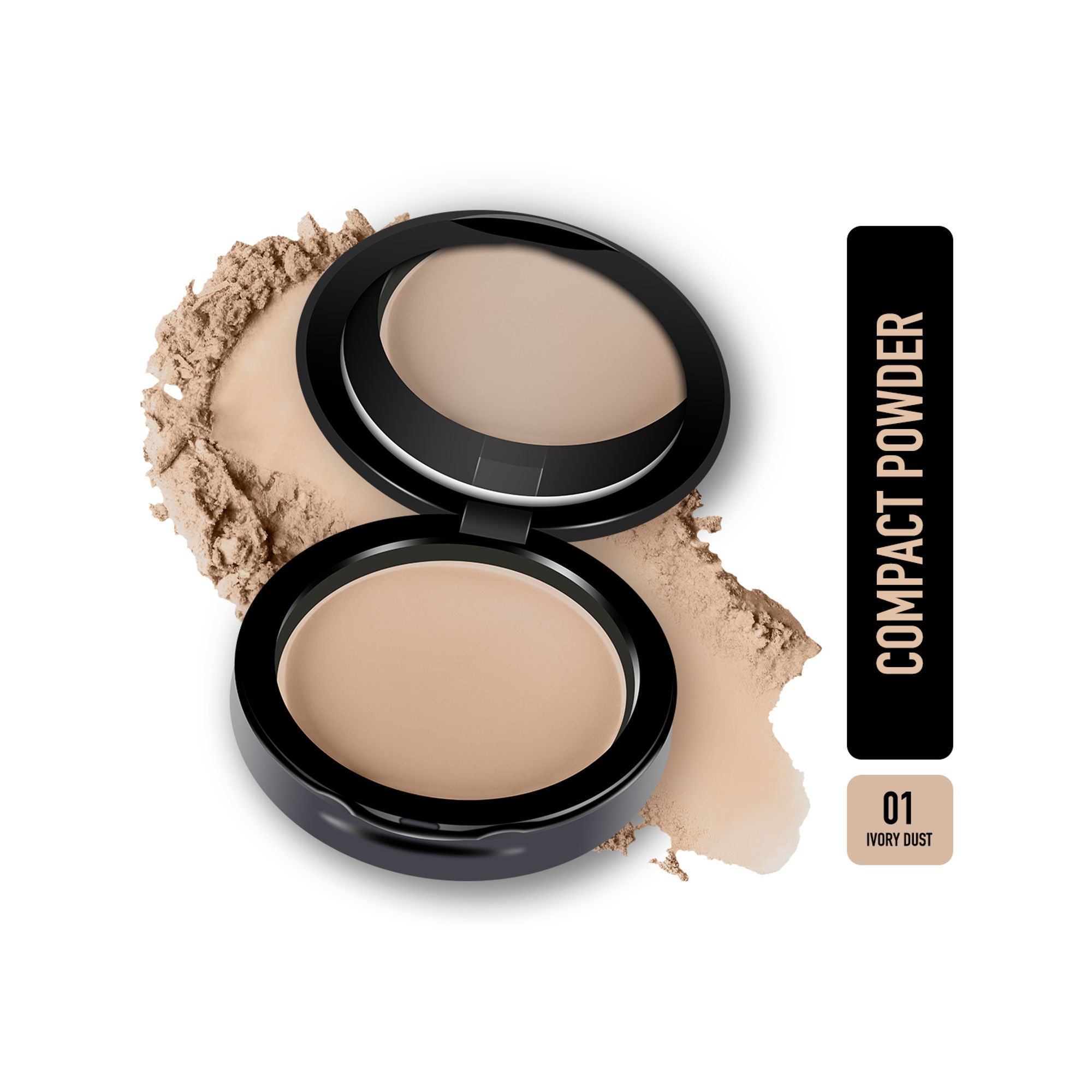 Miss Claire Hd Compact Powder - 01 Ivory Dust