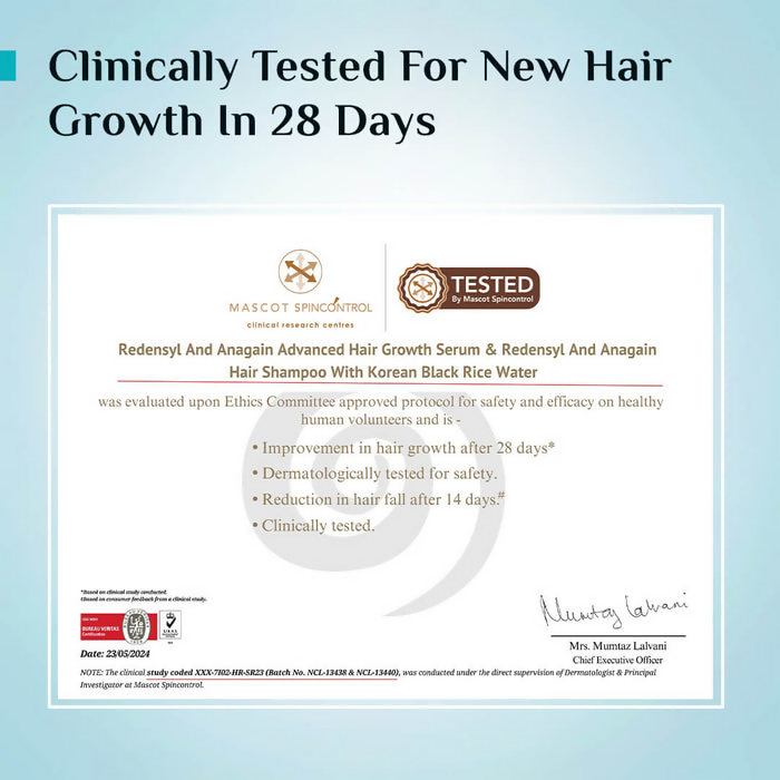 Pilgrim 3% Redensyl, 4% Anagain & 5% Capilia Stem Cell Complex Advanced Hair Growth Serum Roll-On