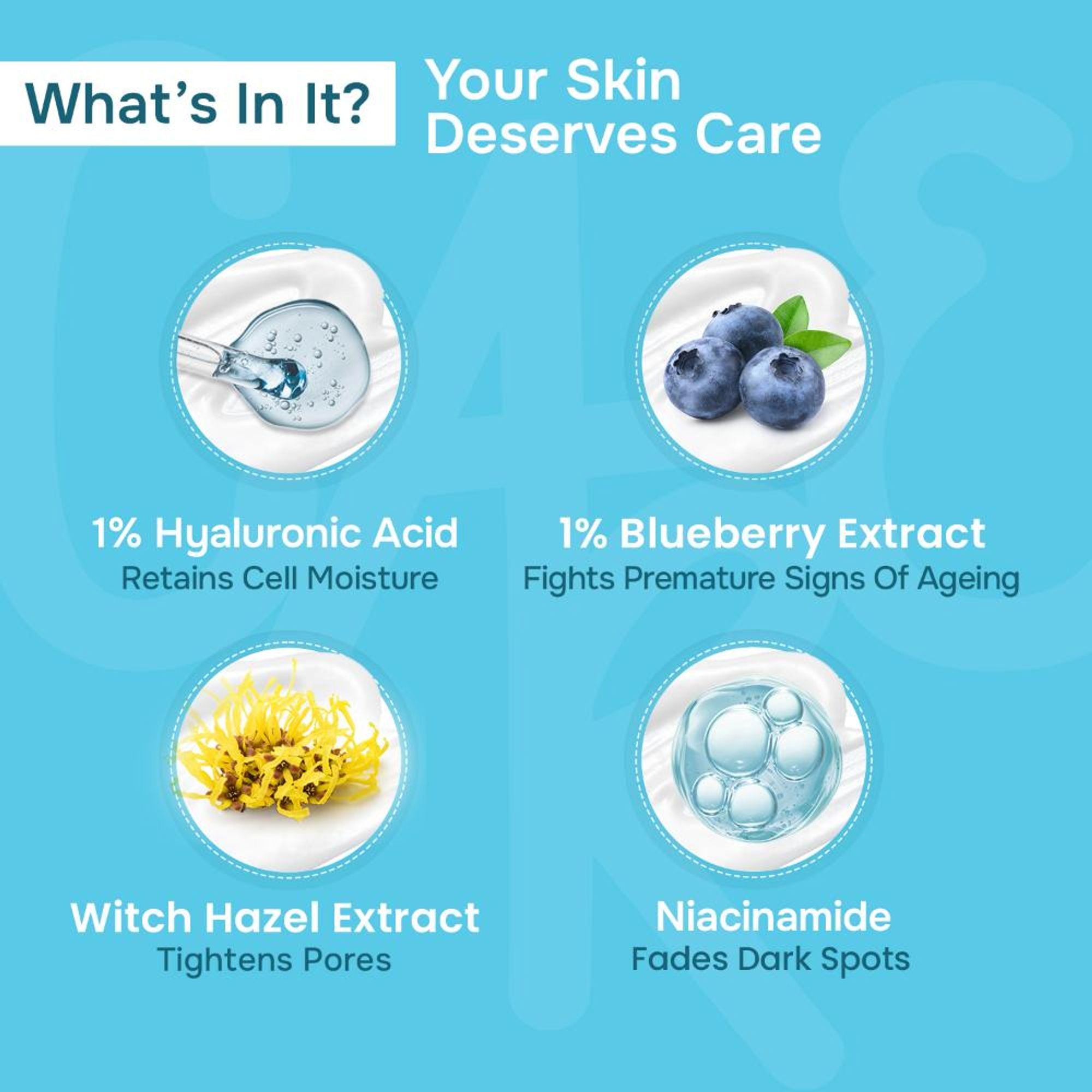 Swiss Beauty Care Dew Lock Daily Moisturiser - 1% Hyaluronic Acid & Blueberry Extract