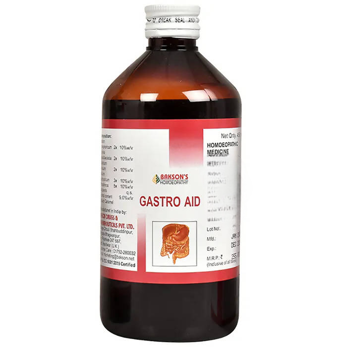 Bakson's Homeopathy Gastro Aid Syrup Sugar Free