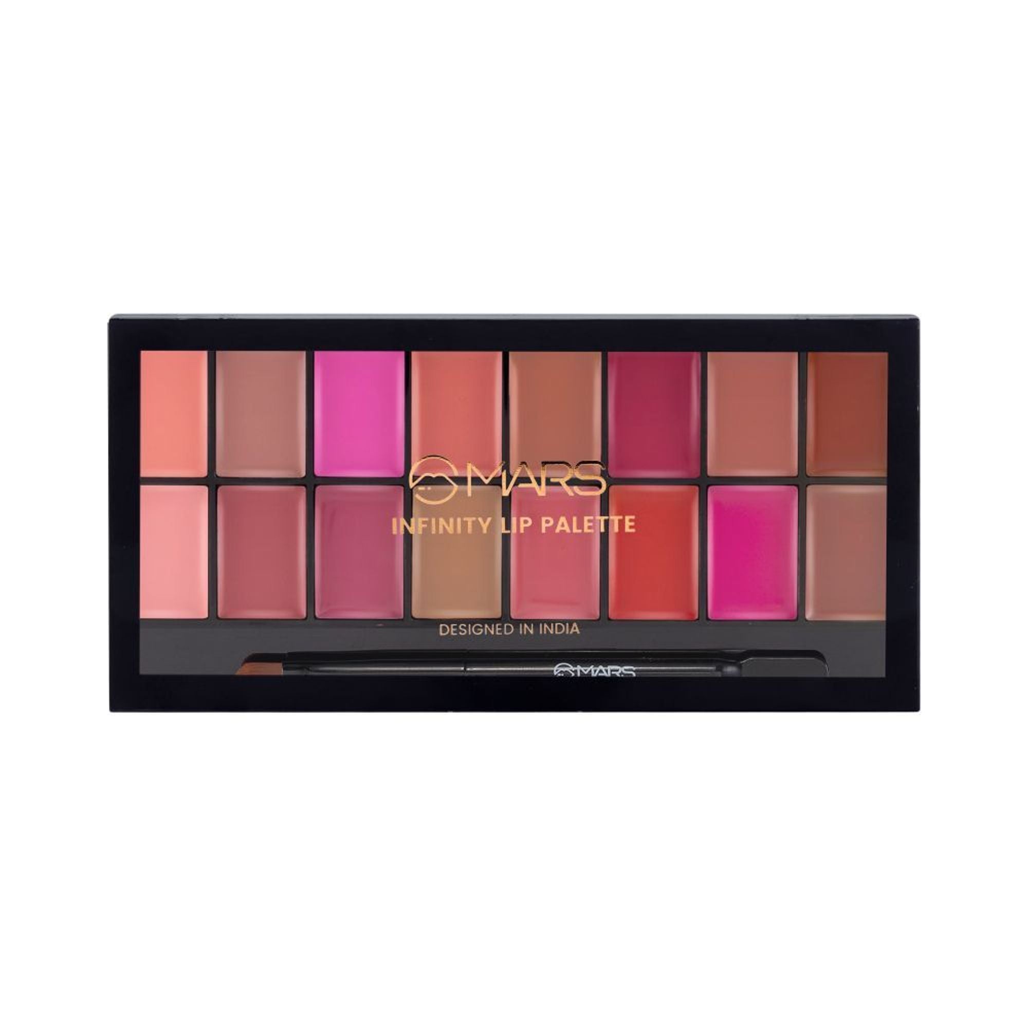 MARS Cosmetics Infinity Lip Palette with Spatula cum Applicator - 03 Multicolor