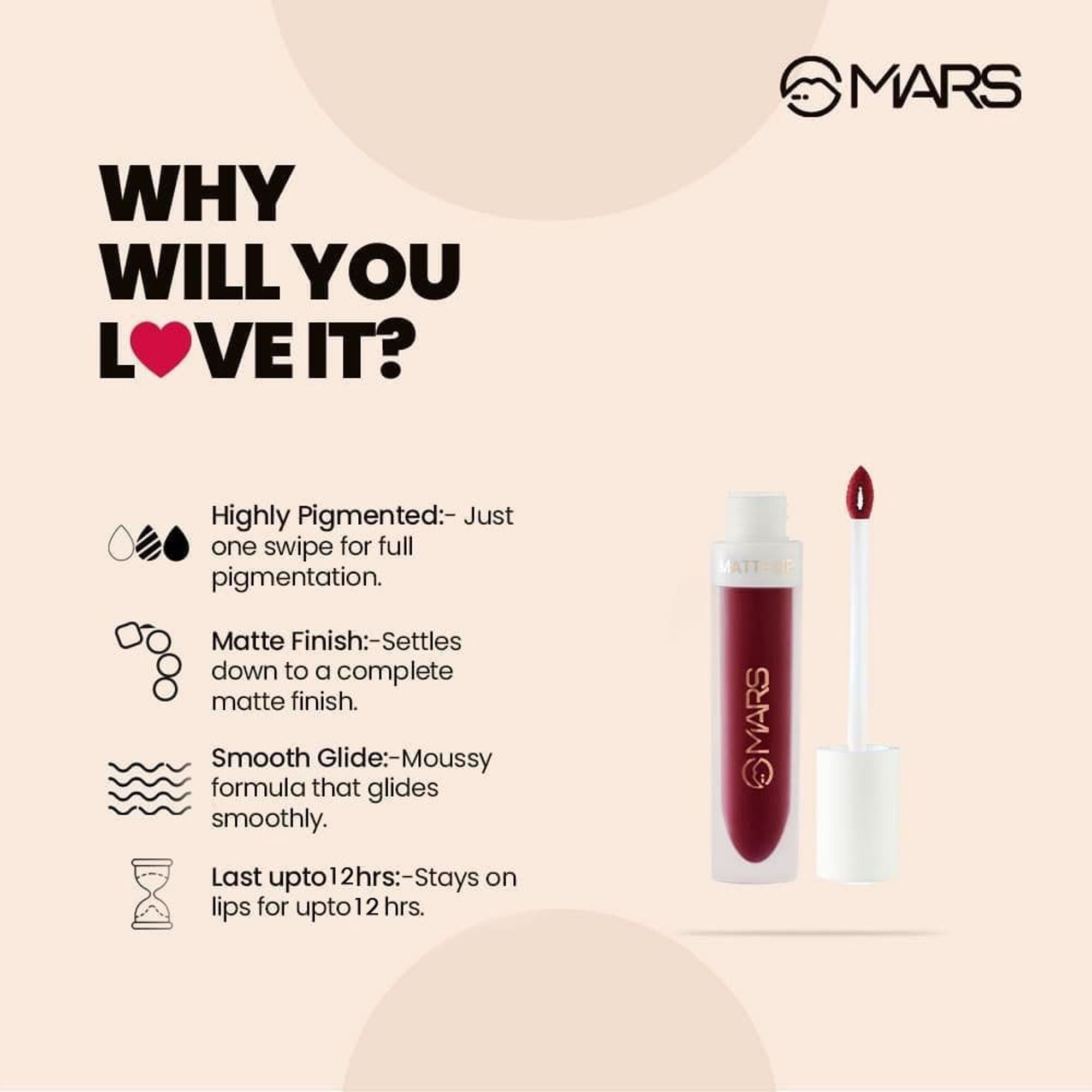 MARS Cosmetics Liquid Lip Color - Dark Teaser