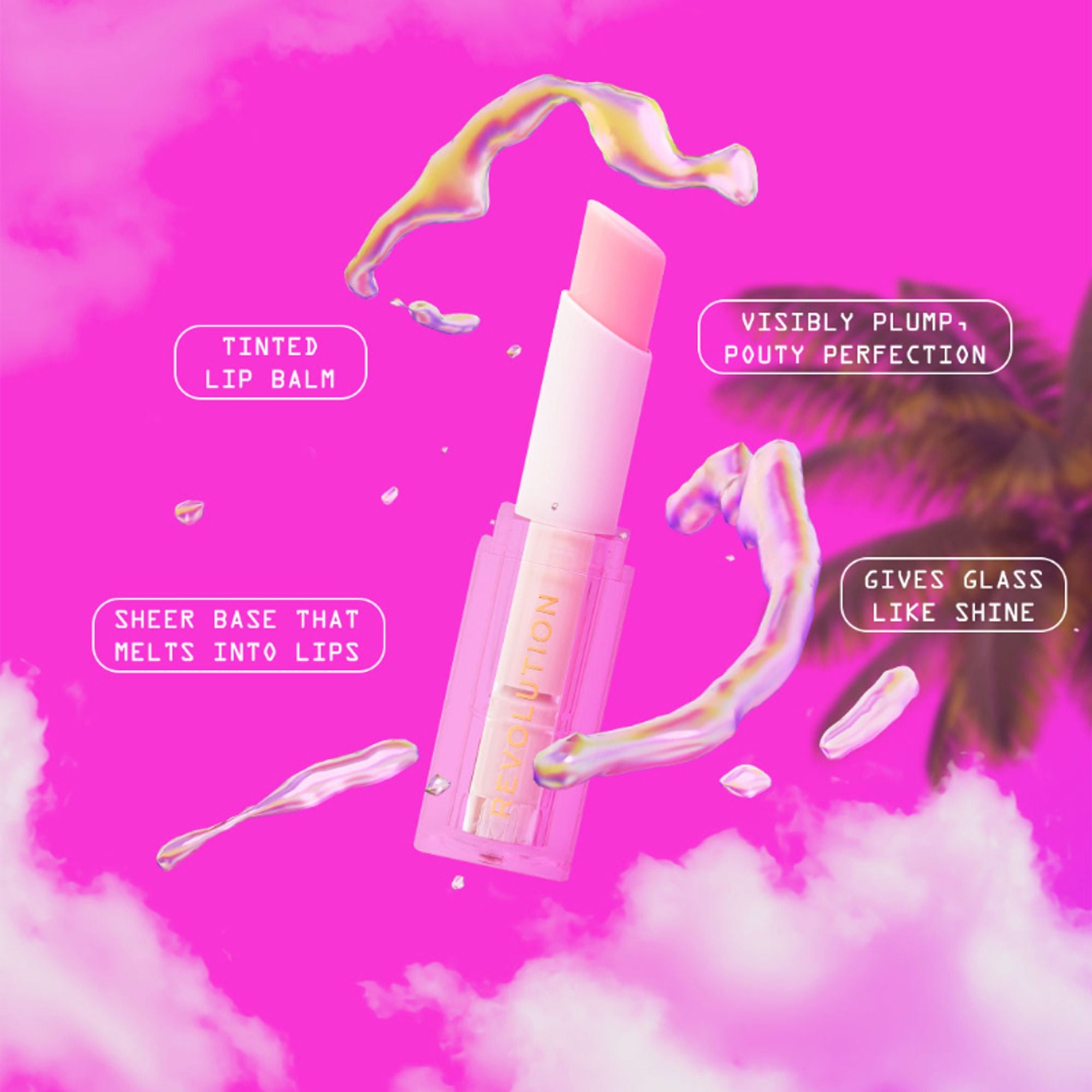 Makeup Revolution Mood Switch Aura Lip Balm - Kiss Pink