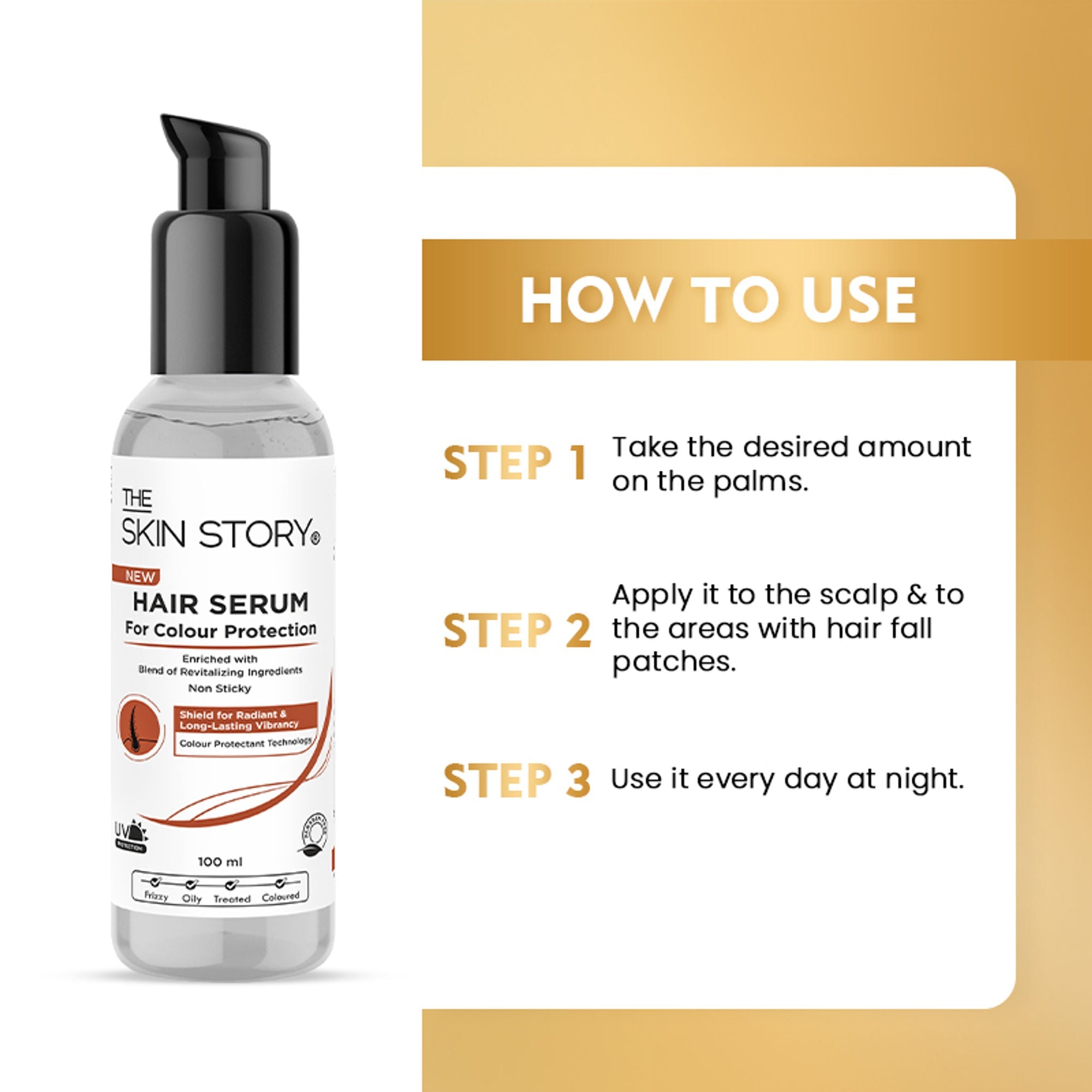 The Skin Story Colour Protection Anti Frizz Hair Serum