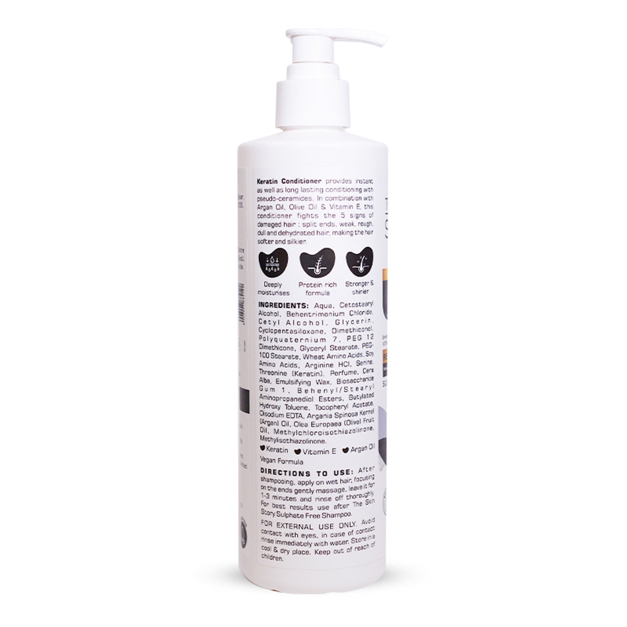 The Skin Story Sulphate Free Keratin Conditioner For Coloured Dry Frizzy Damaged Hair With Vitamin E
