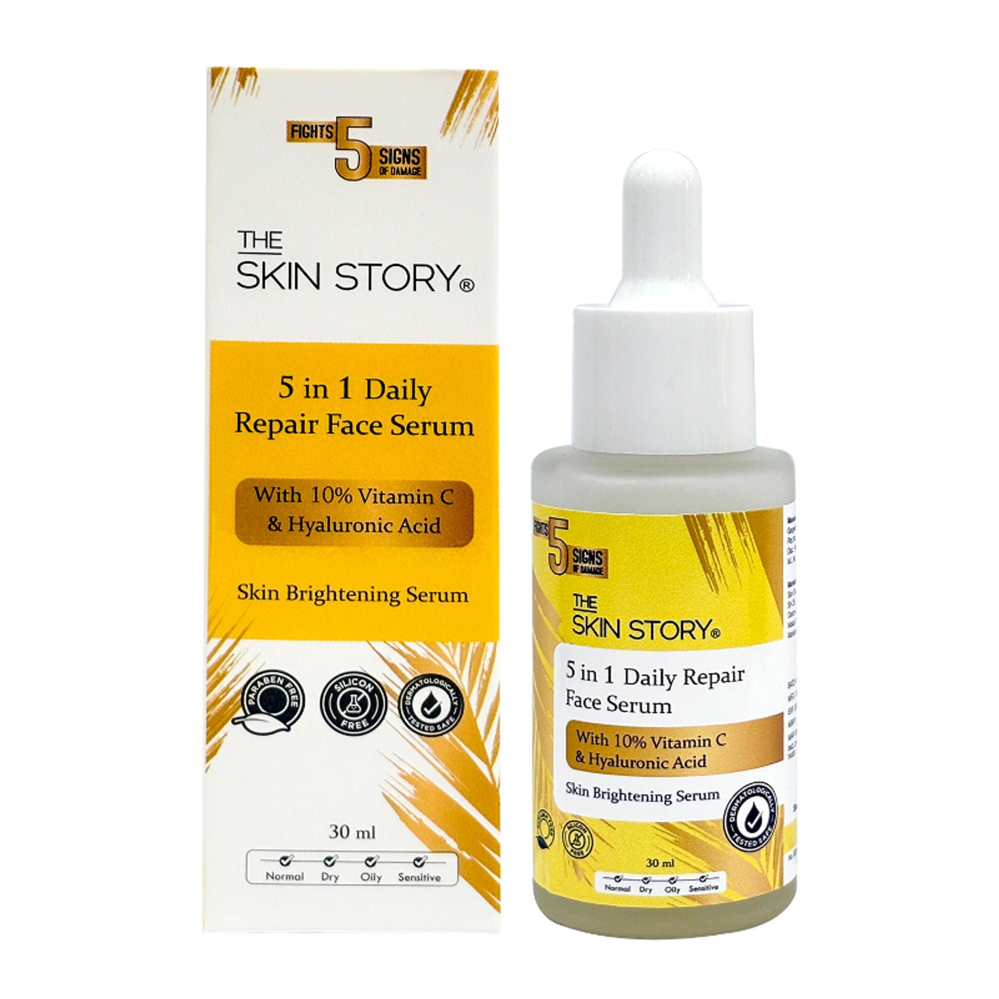 The Skin Story 10% Vitamin C Skin Brightening Face Serum With Hyaluronic Acid