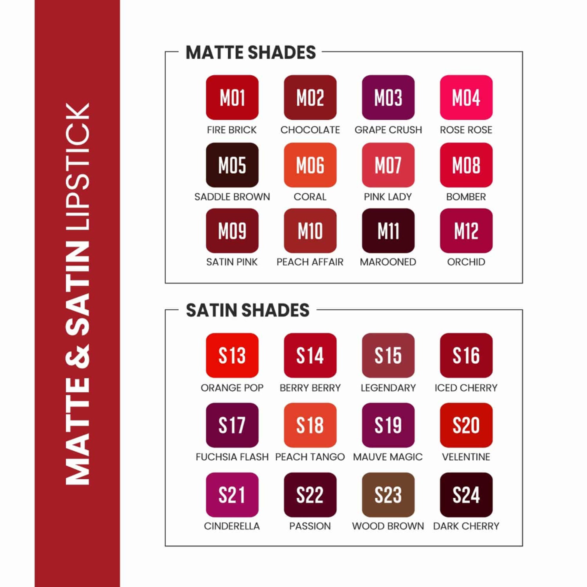VERYMISS Matte & Satin Lipstick - S22 Passion