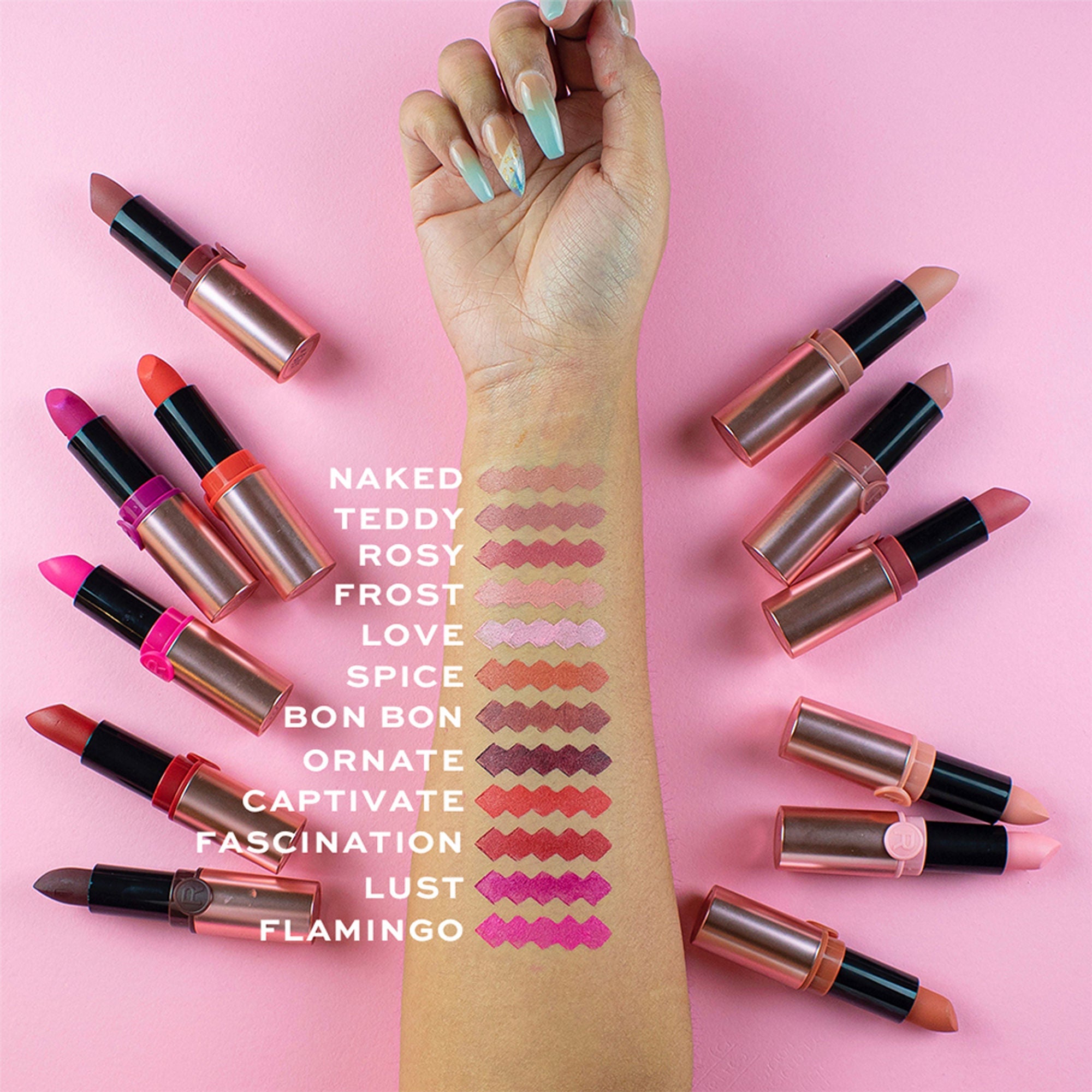 Revolution Powder Matte Lipstick - Teddy