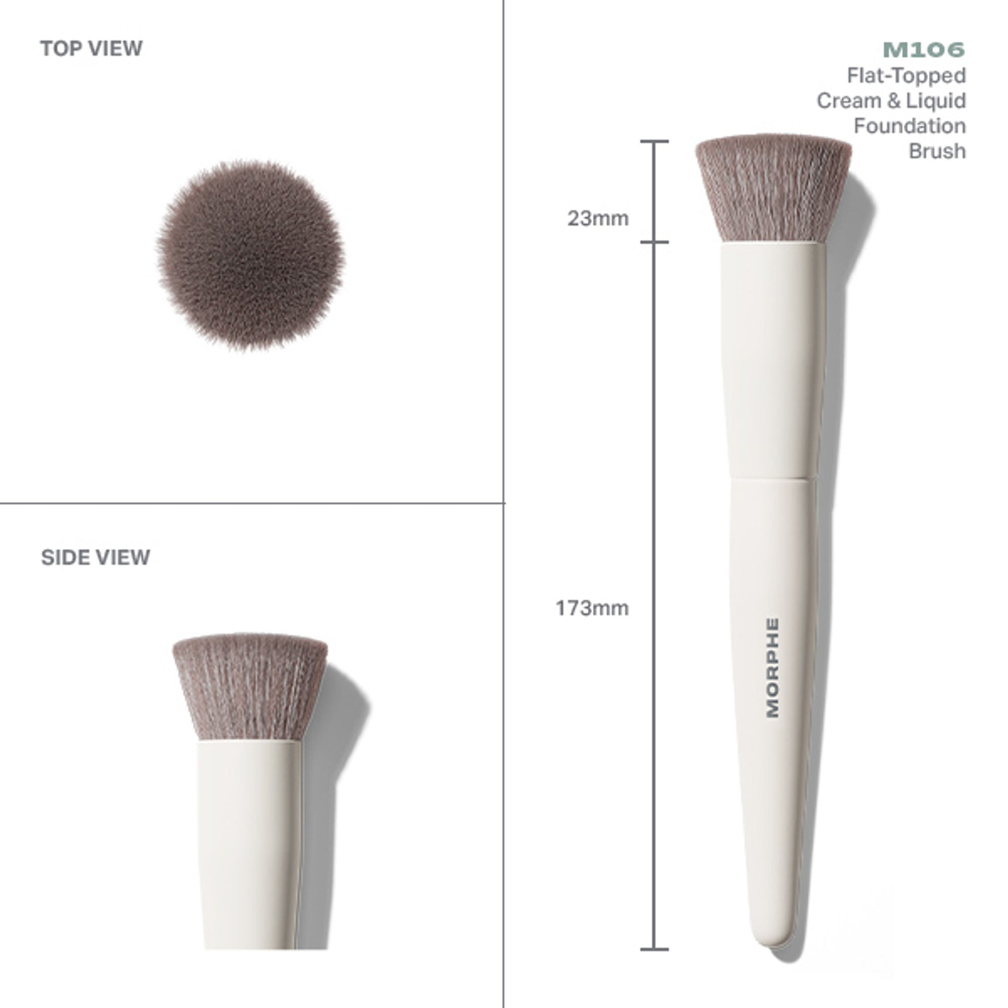 MORPHE M106 Flat Topped Cream & Liquid Foundation Brush
