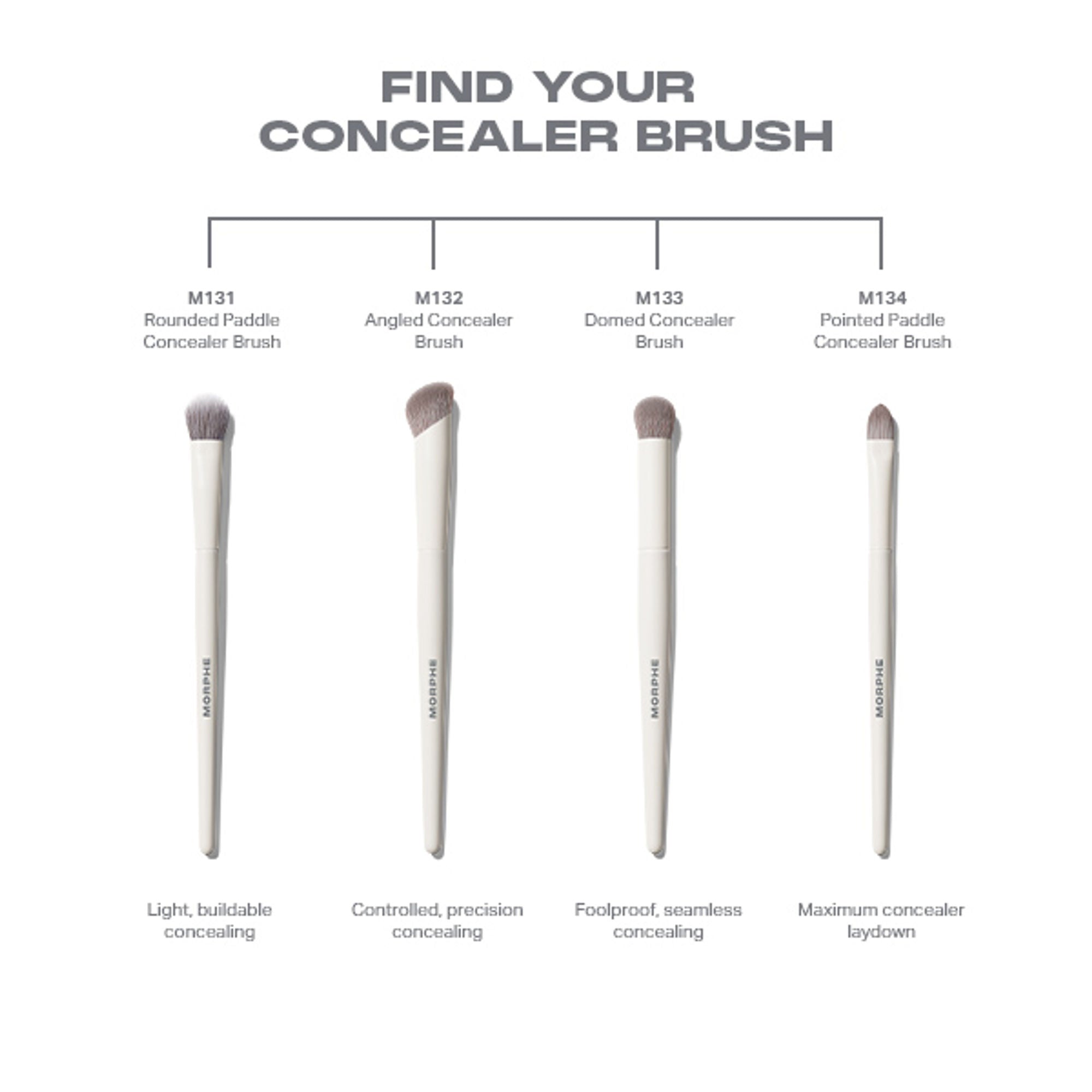 MORPHE M134 Pointed Paddle Concealer Brush