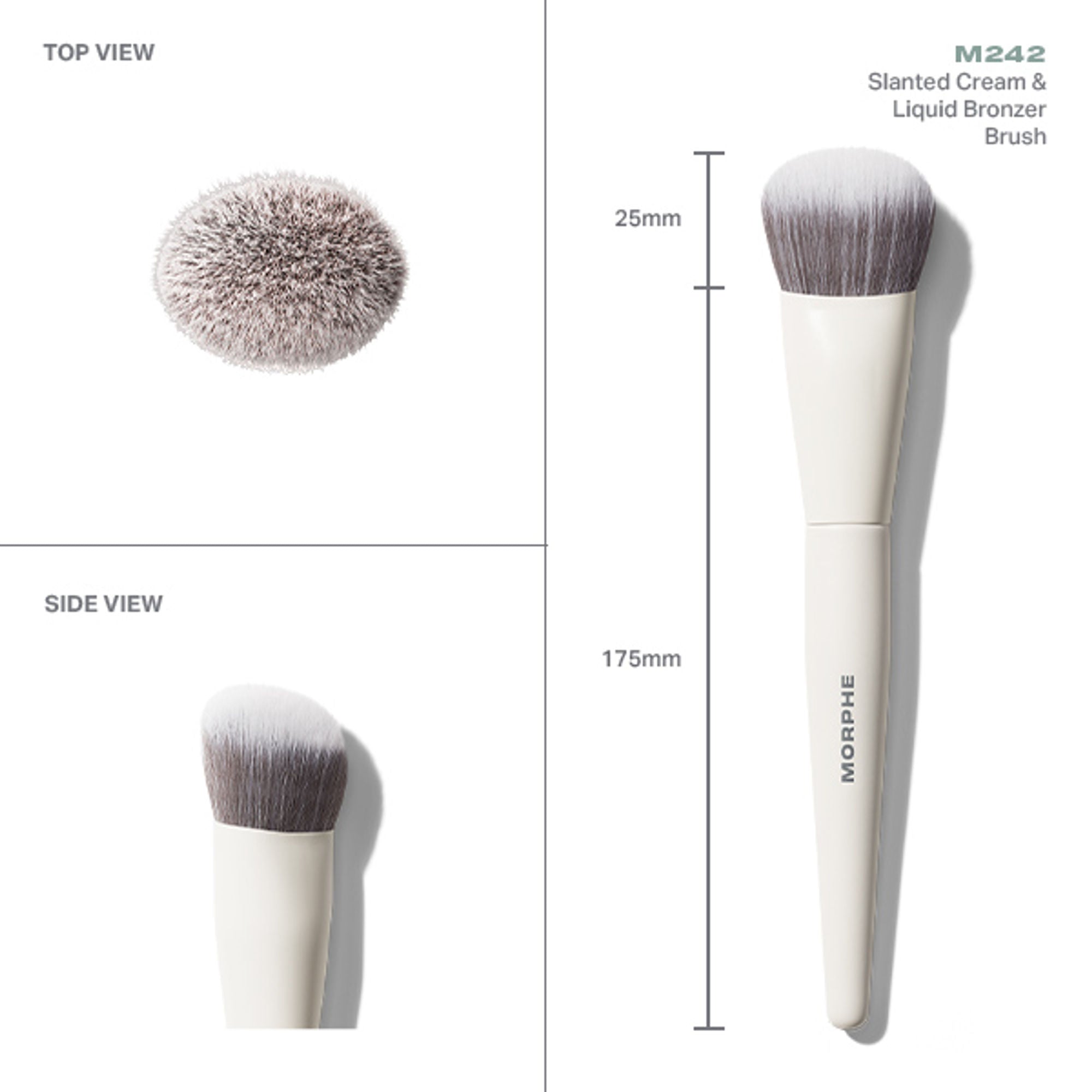 MORPHE M242 Slanted Cream & Liquid Bronzer Brush