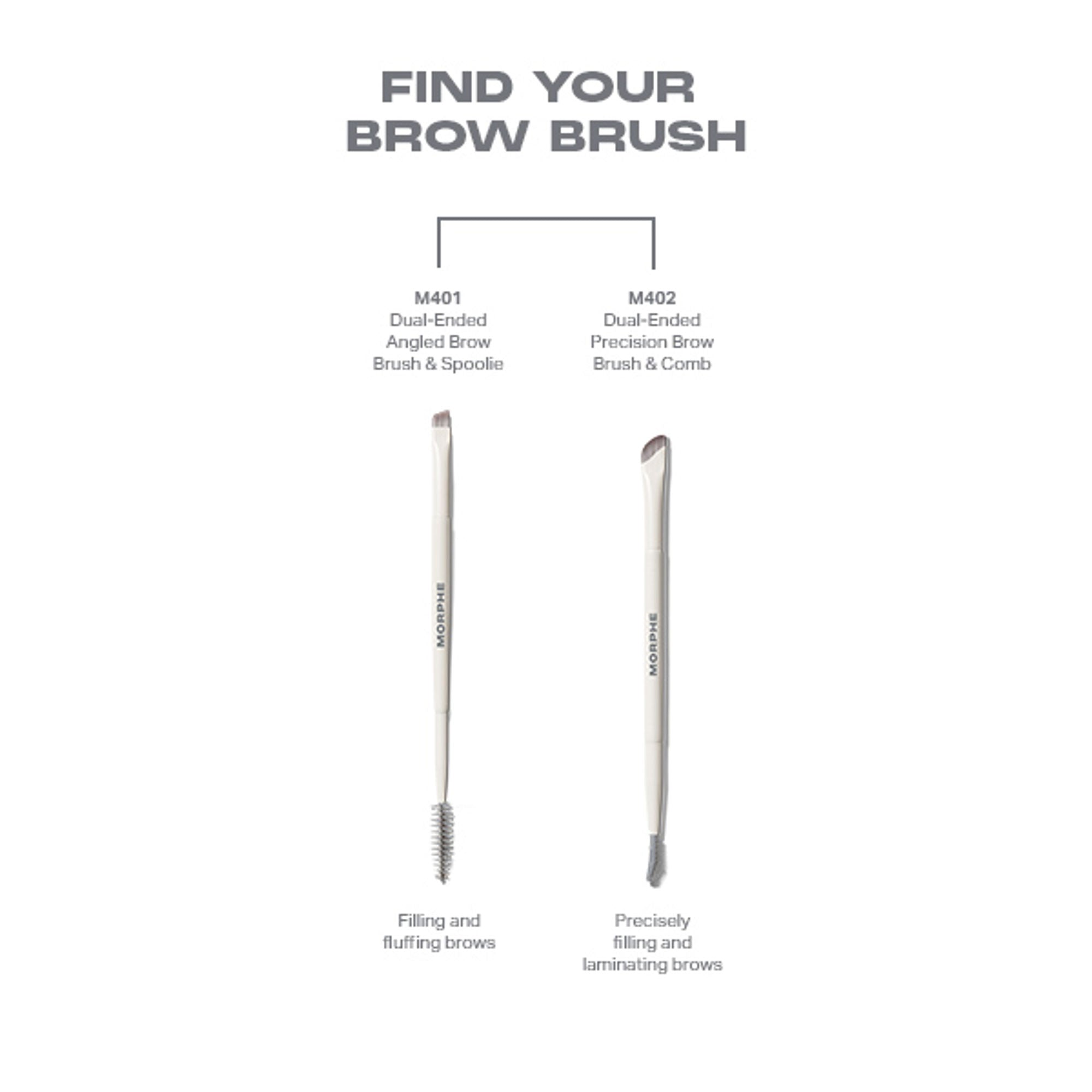 MORPHE M401 Dual Ended Angled Brow Brush & Spoolie