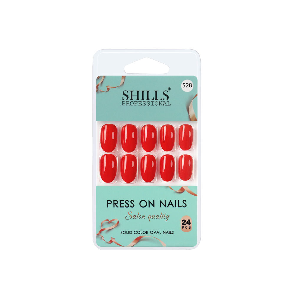 Shills Professional Reusable Press On Nails Oval - SPN528
