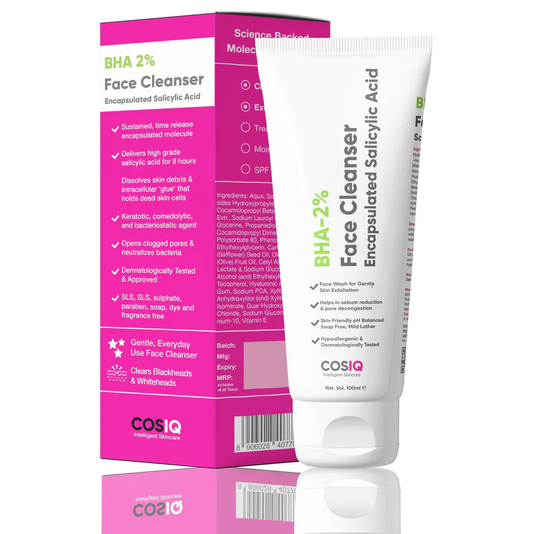 COSIQ BHA-2% Salicylic Acid Face Cleanser
