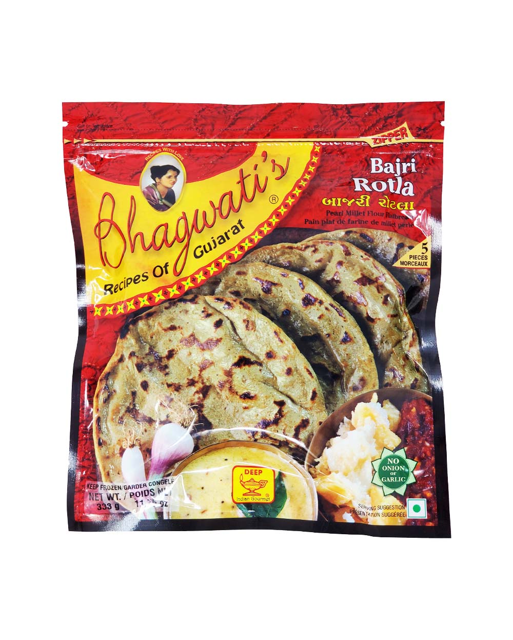 Bhagwatis Bajri rotla 333g