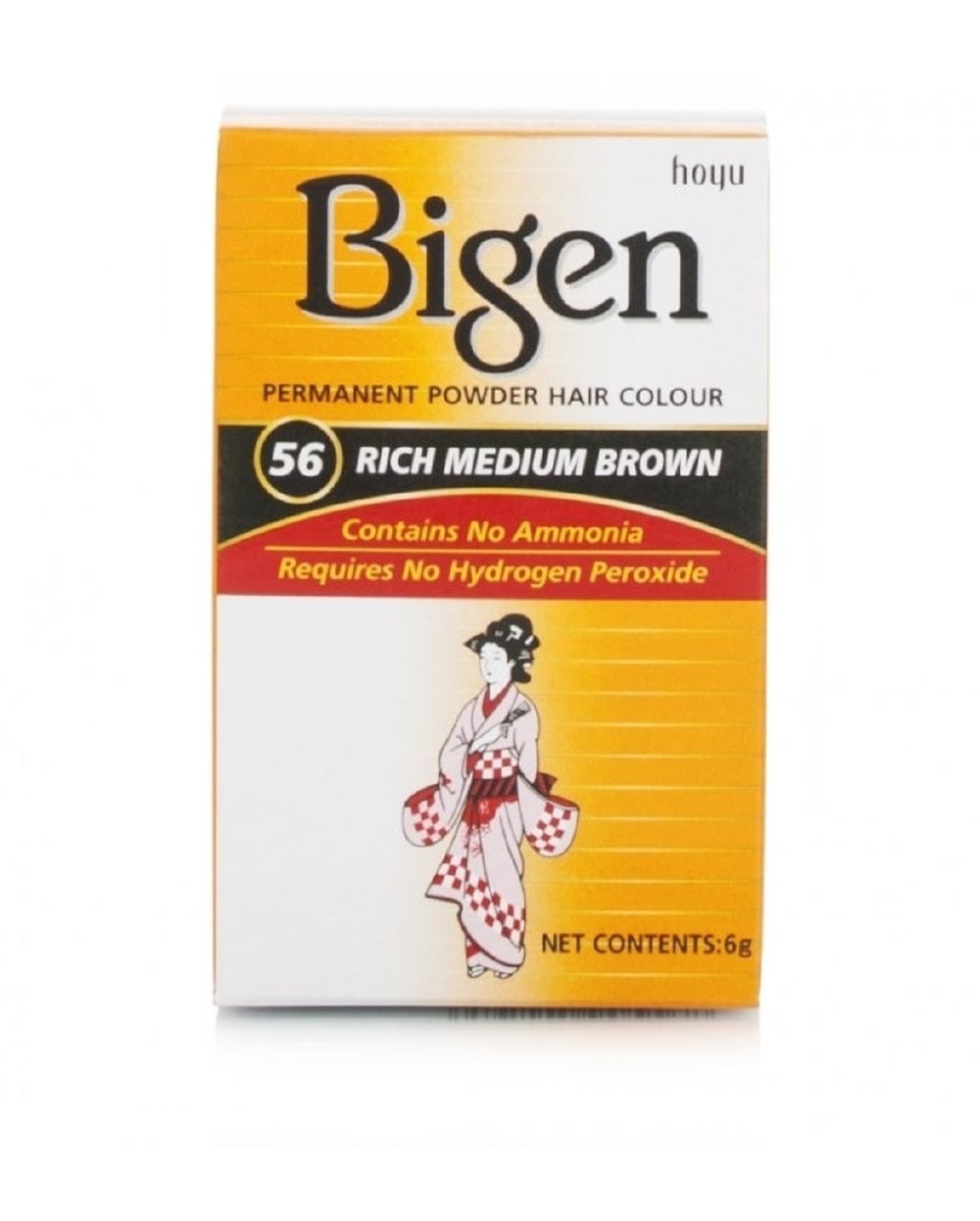 Bigen Rich Medium Brown Permanent Hair Color # 56