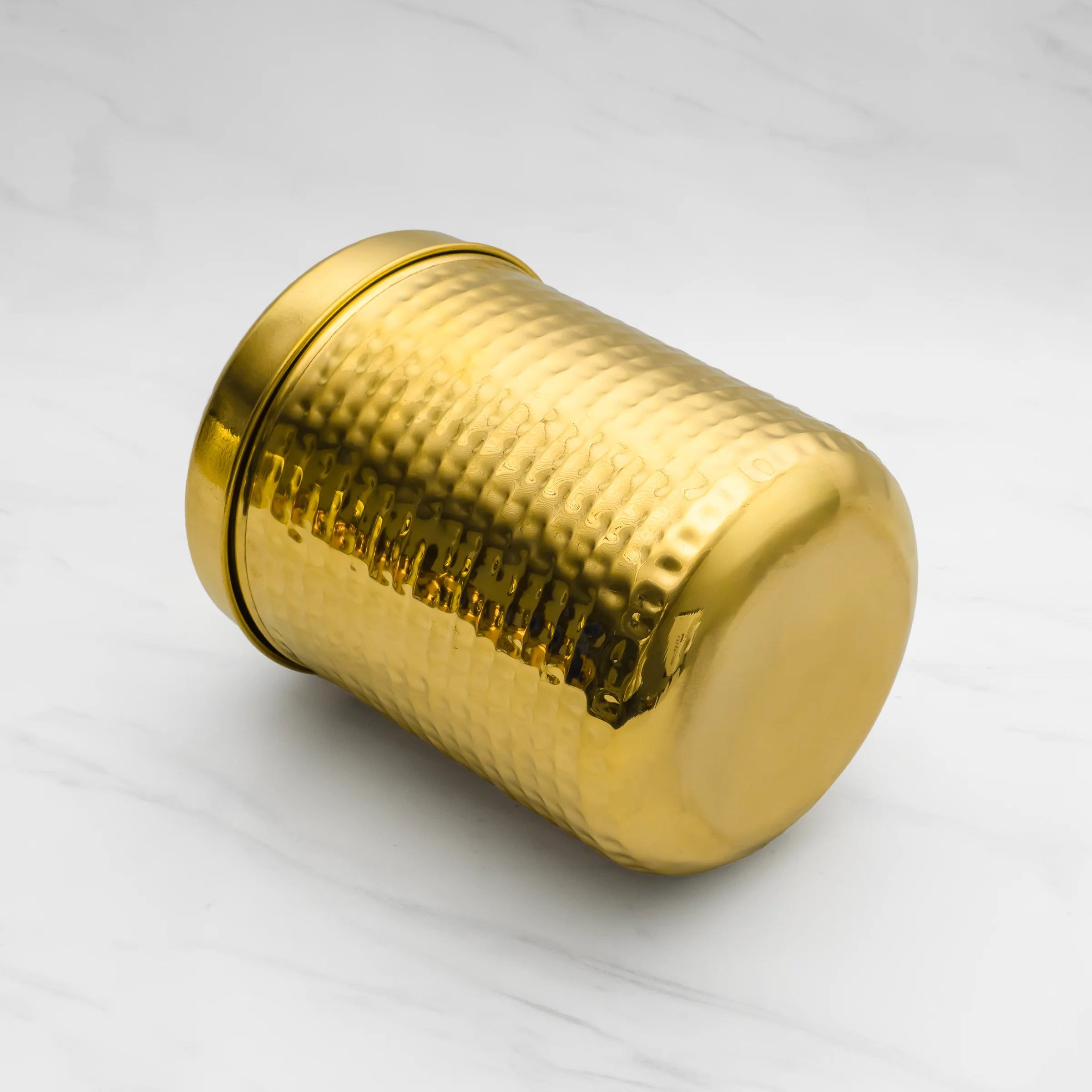 Health Smith  Brass Dabba for Storage | Pure Brass Jar/Container | Multipurpose Dabba (Large)