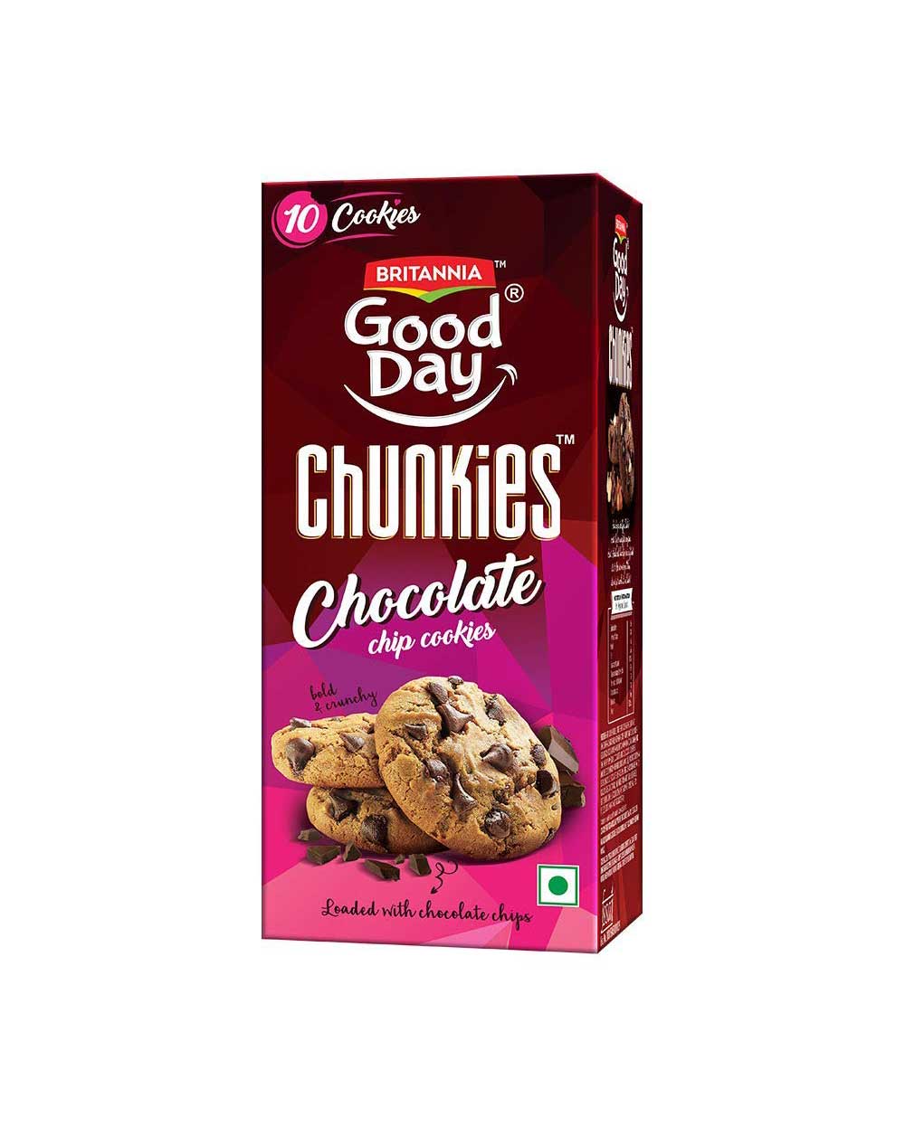 Britannia Good day Chunkies Chocolate chip cookies 75gm