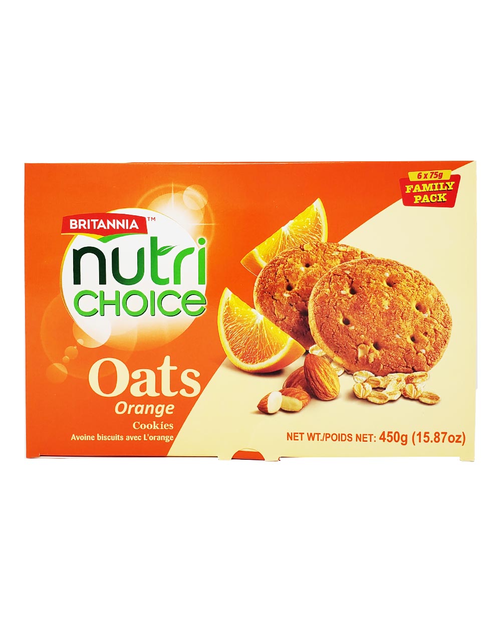 Britannia Nutri Choice Oats Orange Cookies
