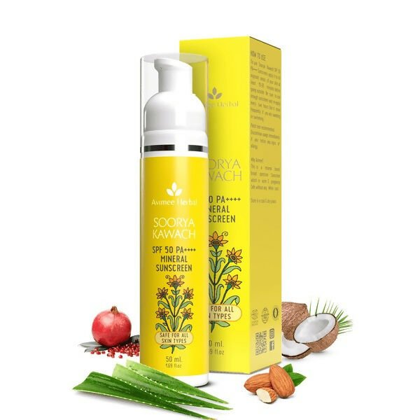 Avimee herbal Soorya Kawach SPF50 PA++++ 100% Mineral Sunscreen