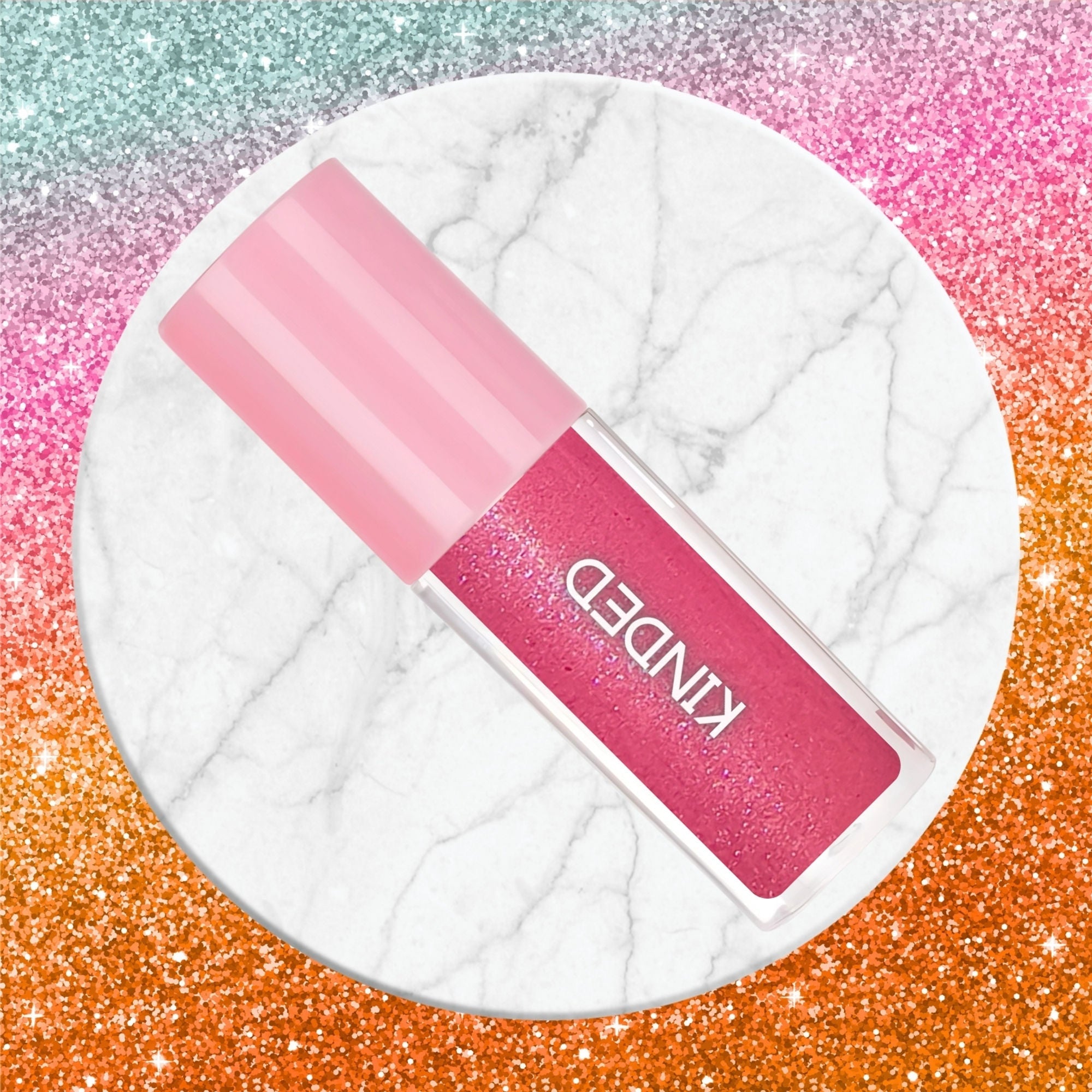 KINDED Sheen Shimmer Lip Gloss - 02 Cosmos Pink