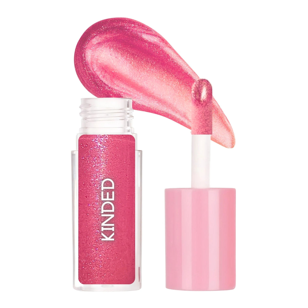 KINDED Sheen Shimmer Lip Gloss - 02 Cosmos Pink