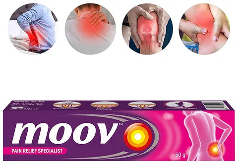 Moov Pain Relief Ointment for Back Pain, Joint Pain, Knee Pain, Muscle Pain