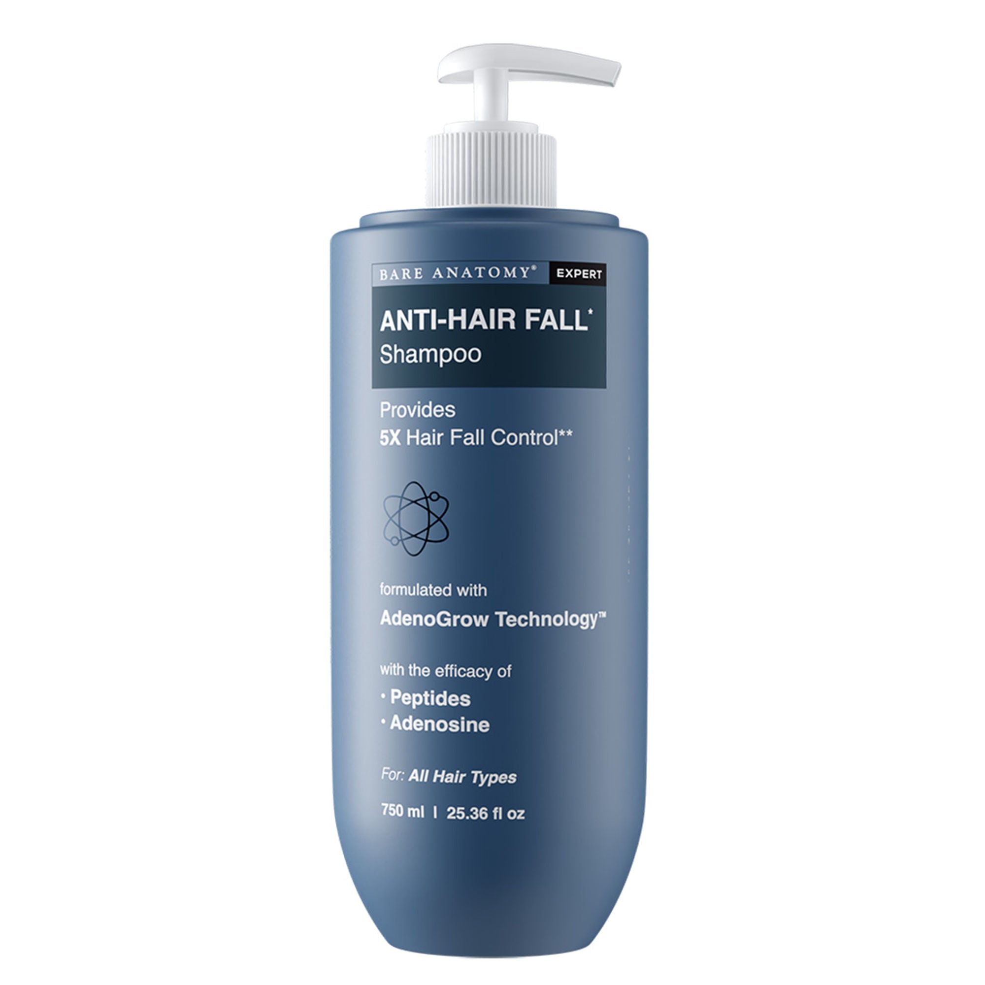 Bare Anatomy Anti-Hair Fall Shampoo 5X Hair Fall Control With Peptides