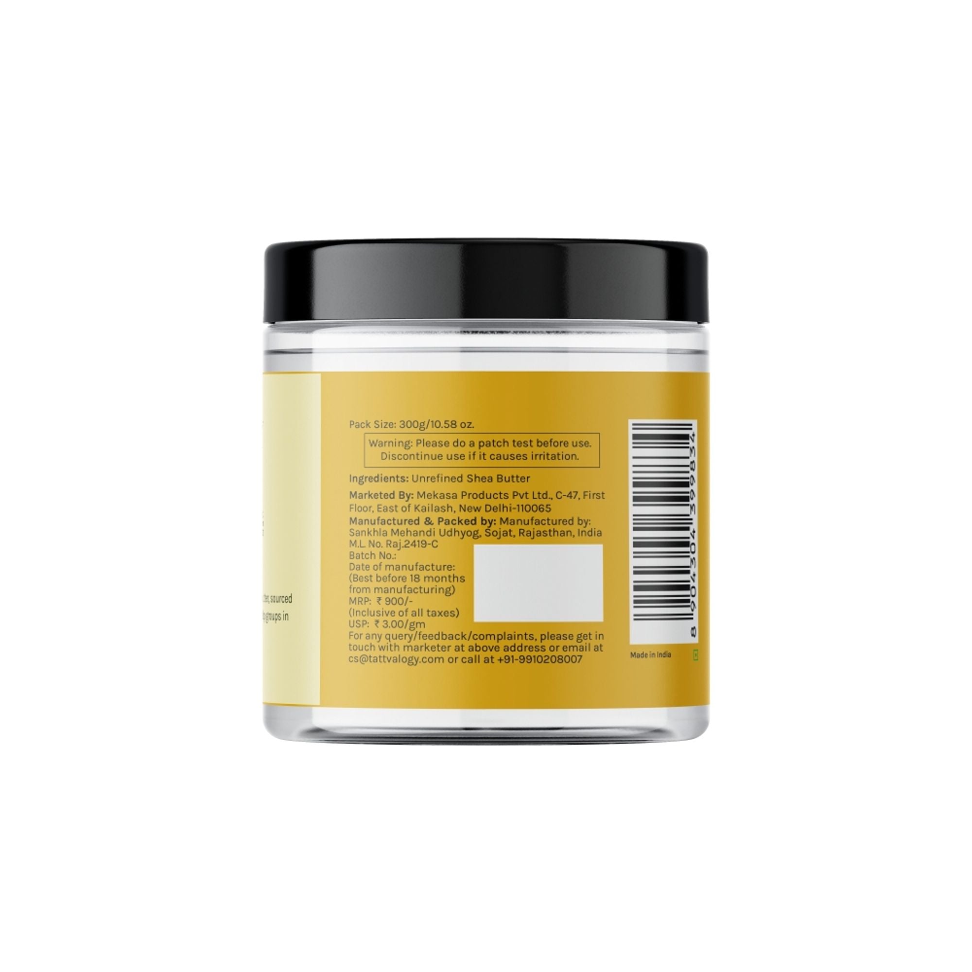 Tattvalogy African Shea Butter, Organic Raw Unrefined, Body Butter & Moisturizer