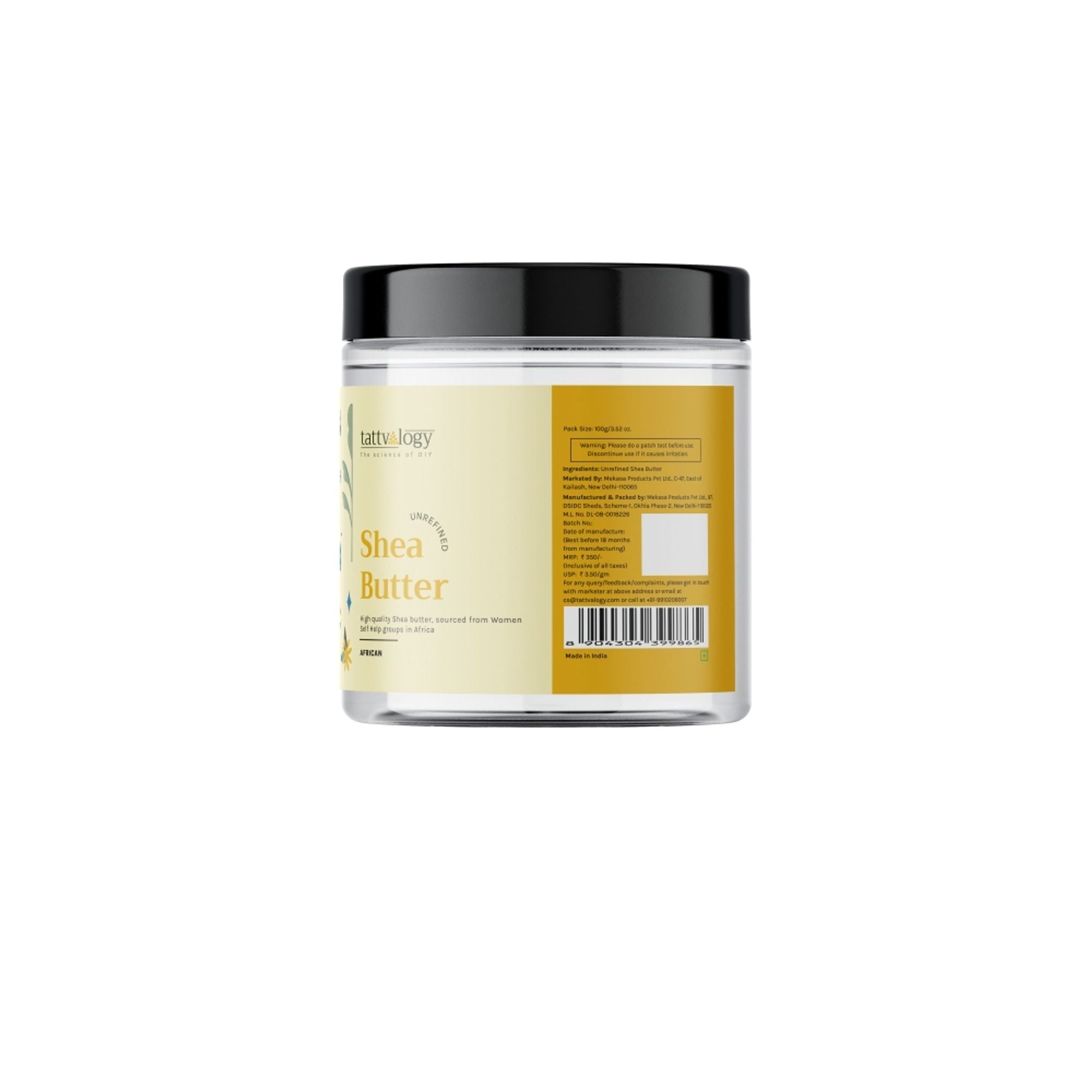 Tattvalogy African Shea Butter, Organic Raw Unrefined, Body Butter & Moisturizer