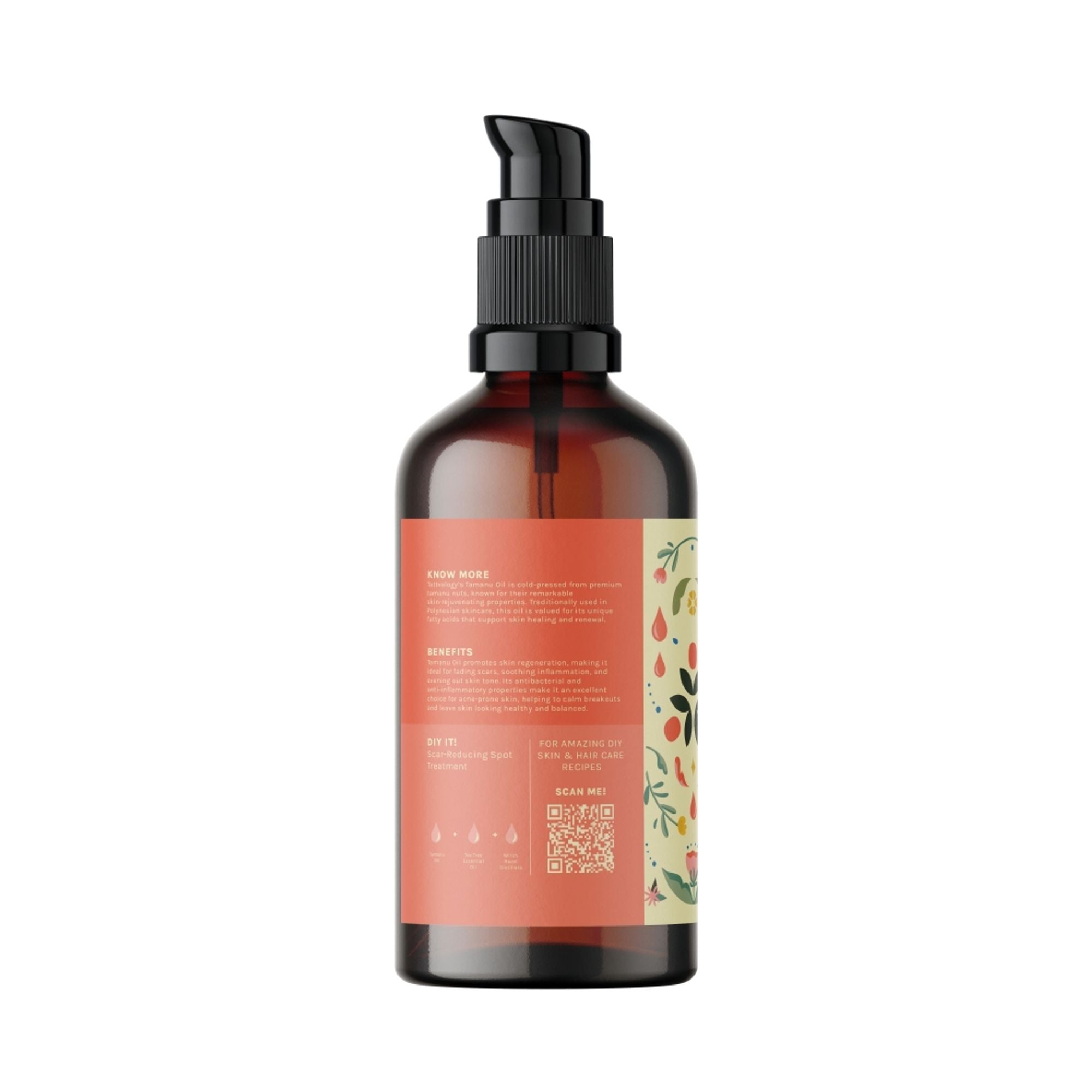 Tattvalogy Tamanu Oil - Cold Pressed, Reduces Scars & Wrinkles, Boosts Collagen, Ideal for Oily Skin