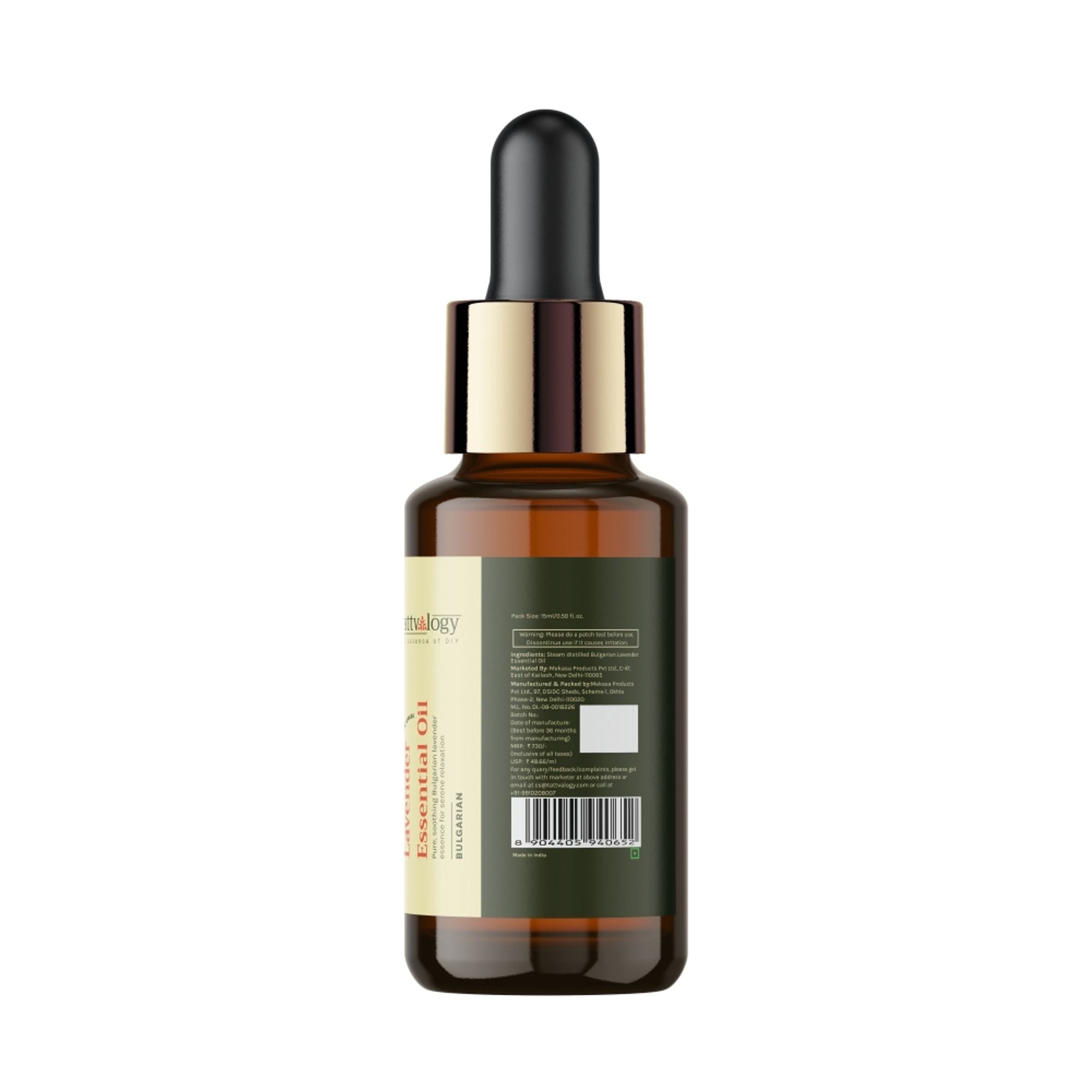 Tattvalogy Bulgarian Lavender Oil -Rich Floral Aroma, Anti -Aging, Reduces Head Lice & Promotes Calm