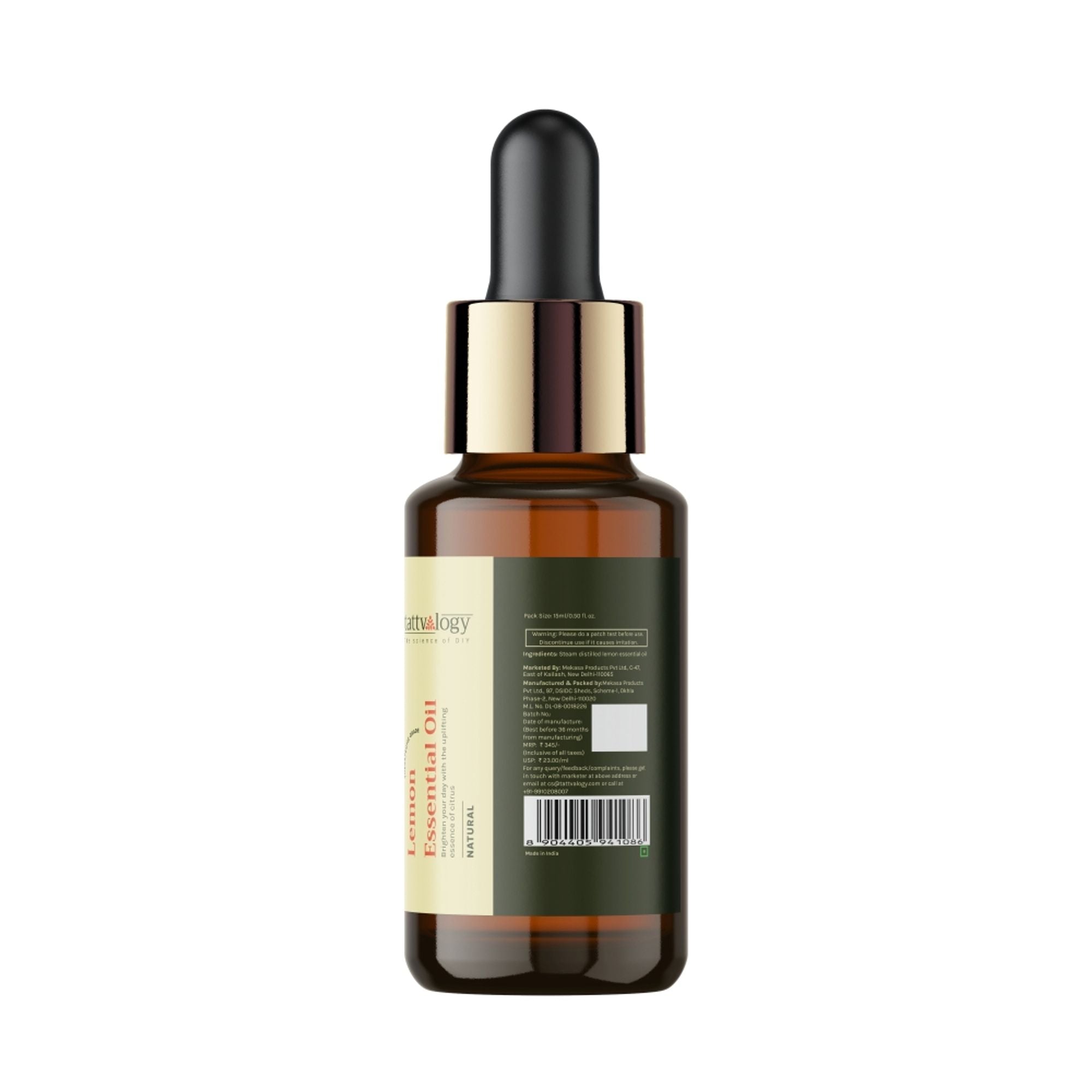 Tattvalogy Lemon Essential Oil - Therapeutic Grade, Mood Booster, Evens Skin Tone for Radiant Glow