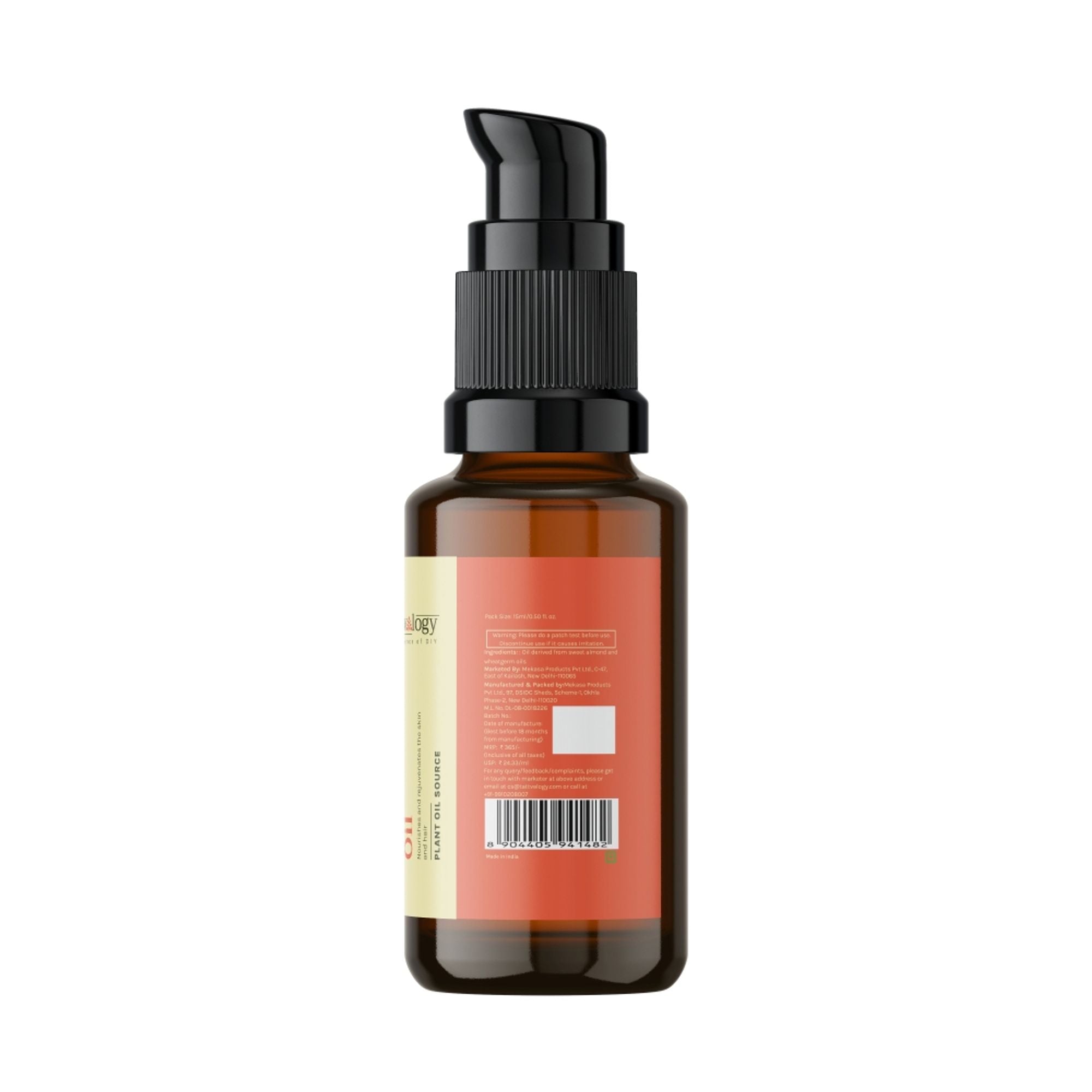Tattvalogy Pure Vitamin-E Oil -Natural Source, Evens Skin Tone, Reduces Pigmentation & Nourish Hair