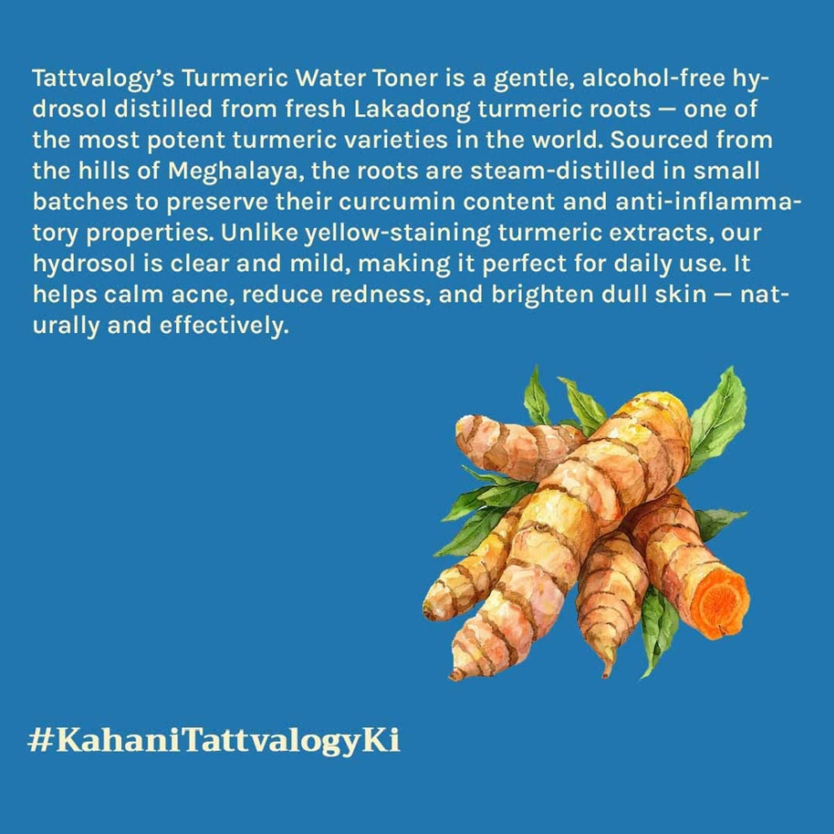 Tattvalogy Turmeric Radiance toner Natural Hydrosol