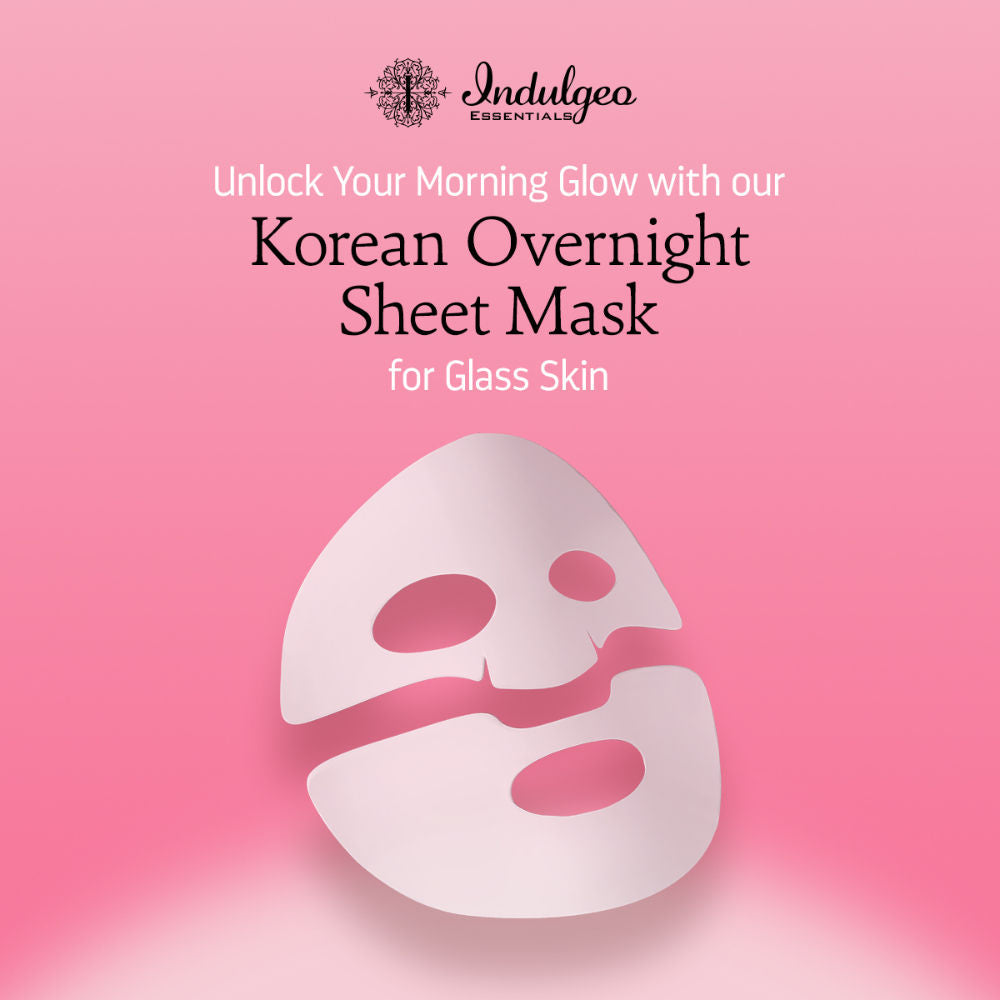 Indulgeo Essentials Ginseng PDRN Enriched Bio Collagen Intense Glow Sheet Mask (44g)