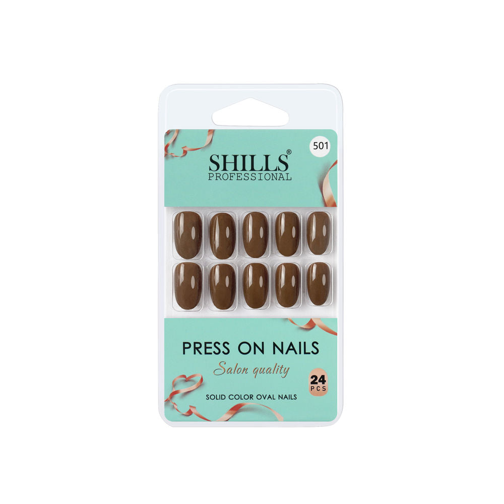 Shills Professional Reusable Press On Nails Oval - SPN501