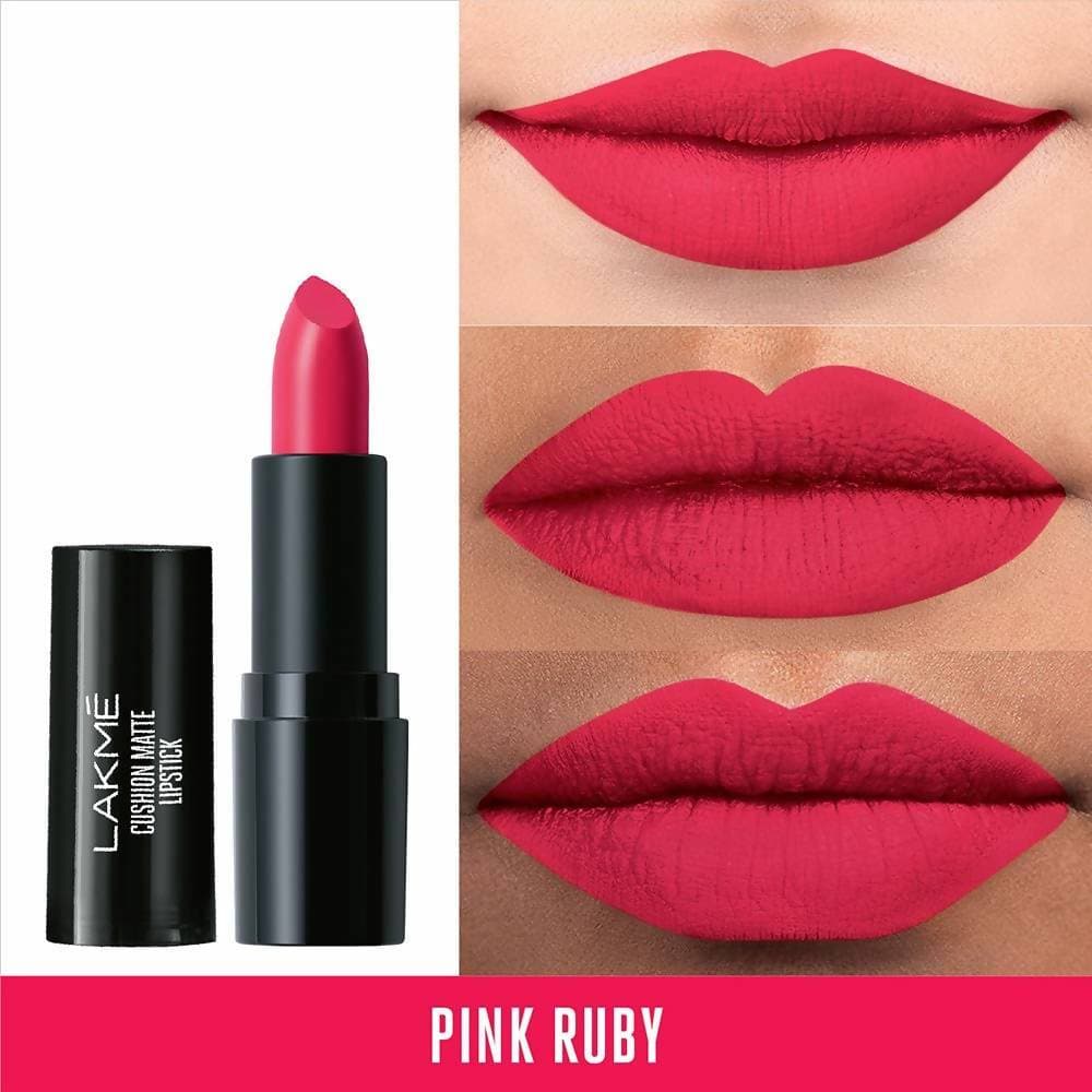 Lakme Cushion Matte Lipstick - Pink Ruby